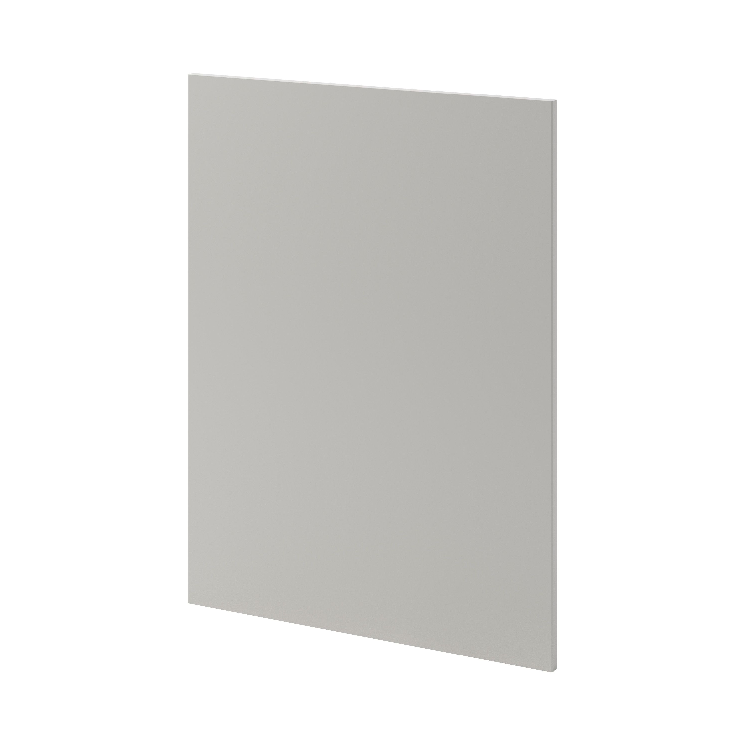 GoodHome Stevia Matt Pewter grey slab Tall appliance Cabinet door (W)600mm (H)806mm (T)18mm
