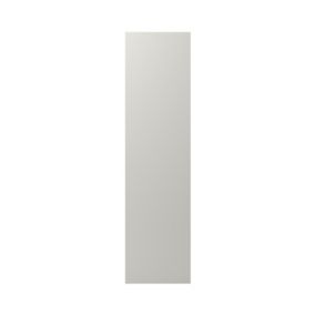 GoodHome Stevia Matt Pewter grey slab Tall End panel (H)2190mm (W)570mm, Pair
