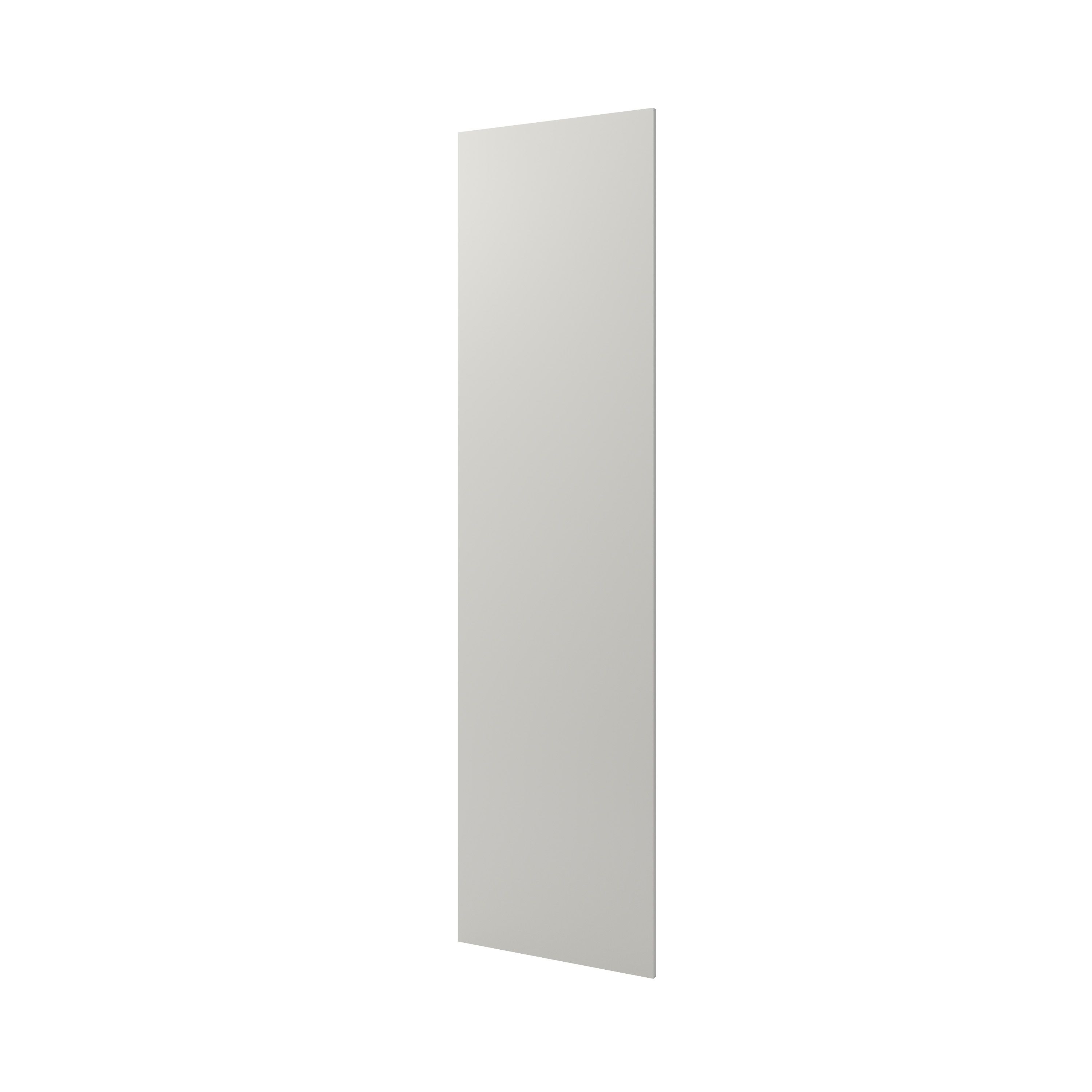 GoodHome Stevia Matt Pewter grey slab Tall End panel (H)2190mm (W)570mm, Pair