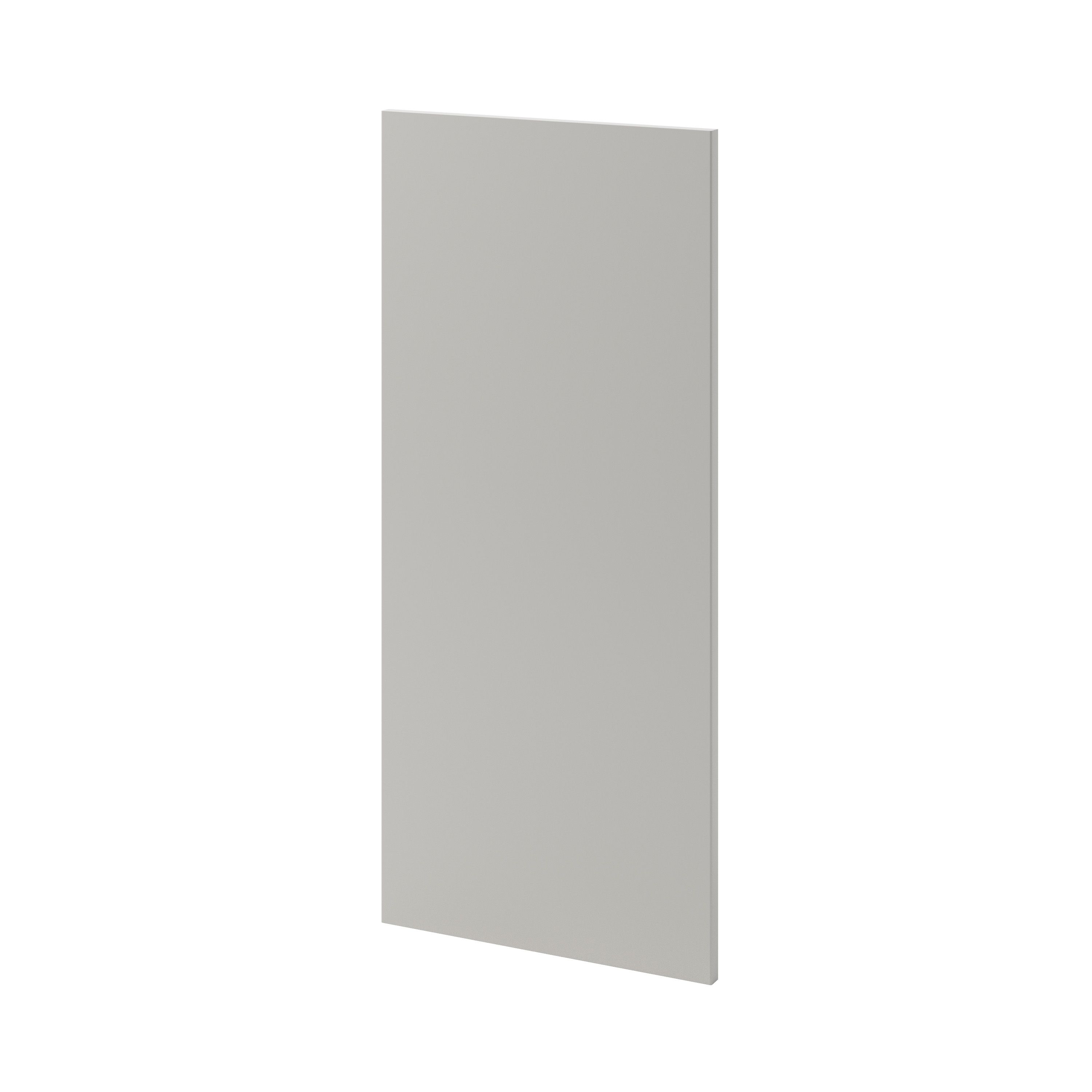 GoodHome Stevia Matt Pewter grey slab Tall wall Cabinet door (W)400mm (H)895mm (T)18mm
