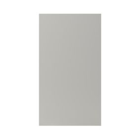 GoodHome Stevia Matt Pewter grey slab Tall wall Cabinet door (W)500mm (H)895mm (T)18mm