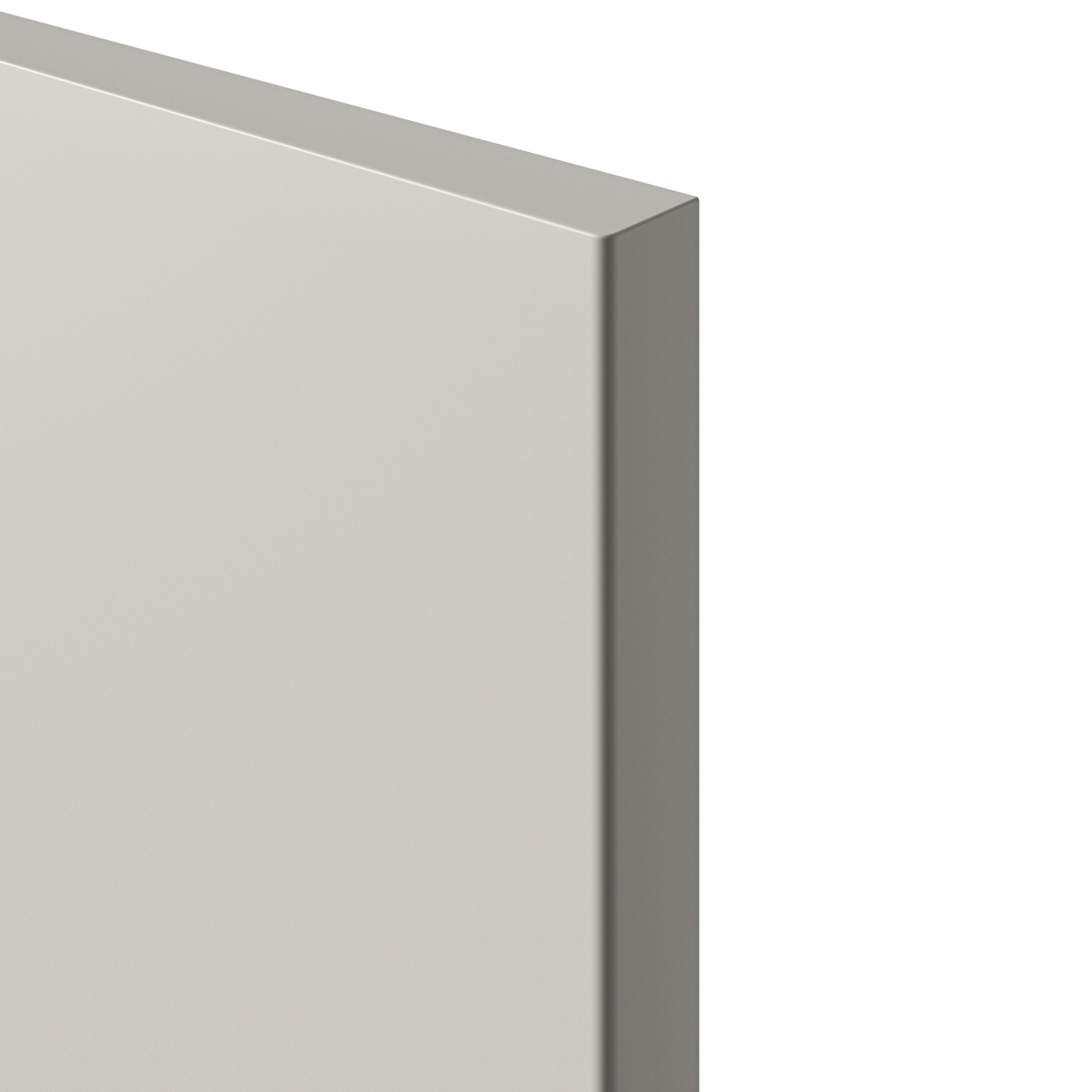 GoodHome Stevia Matt sandstone slab 50:50 Tall larder Cabinet door (W)600mm (H)1181mm (T)18mm