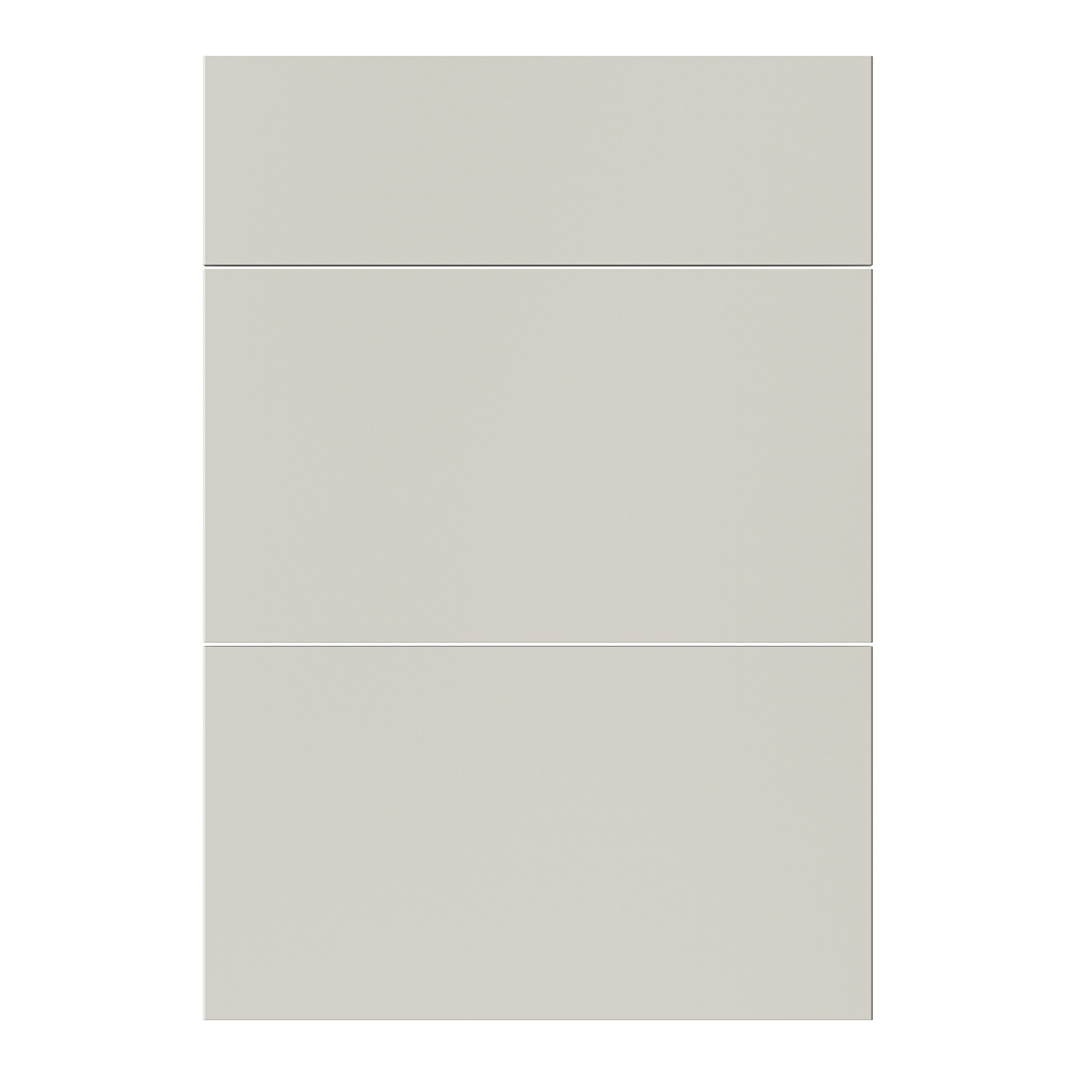 GoodHome Stevia Matt sandstone slab Drawer front (W)500mm, Pack of 3