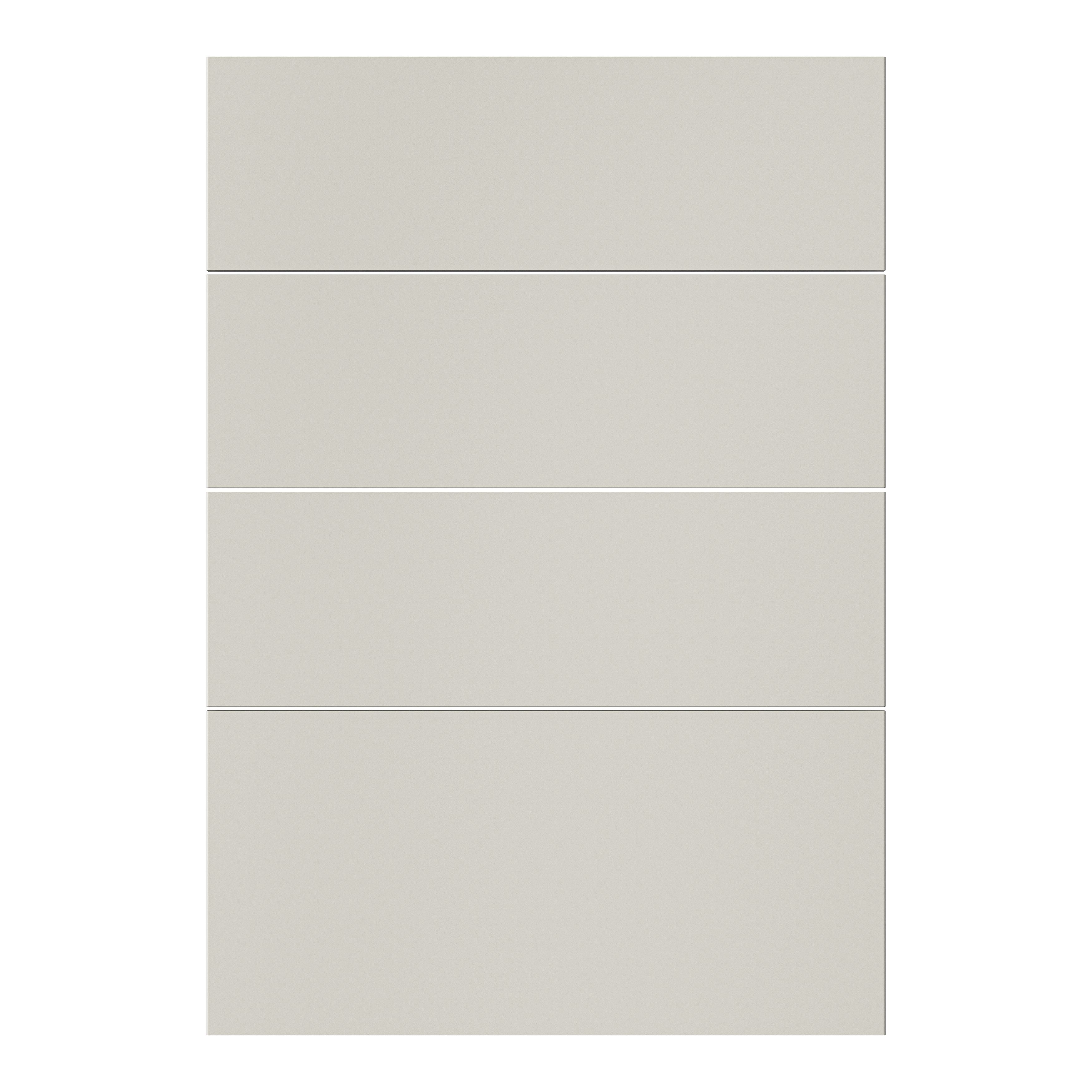 GoodHome Stevia Matt sandstone slab Drawer front (W)500mm, Pack of 4