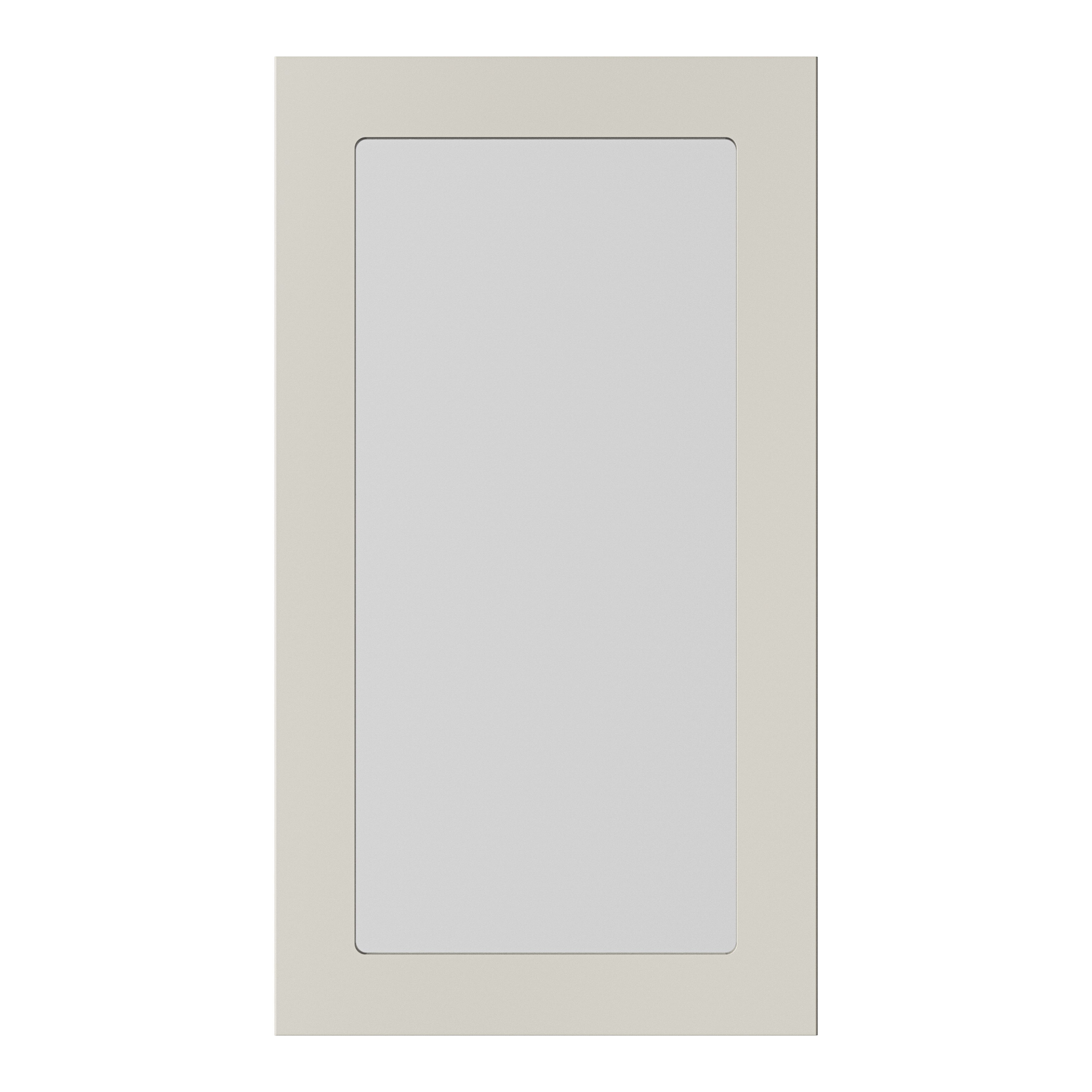 GoodHome Stevia Matt sandstone slab Tall glazed Cabinet door (W)500mm (H)895mm (T)18mm
