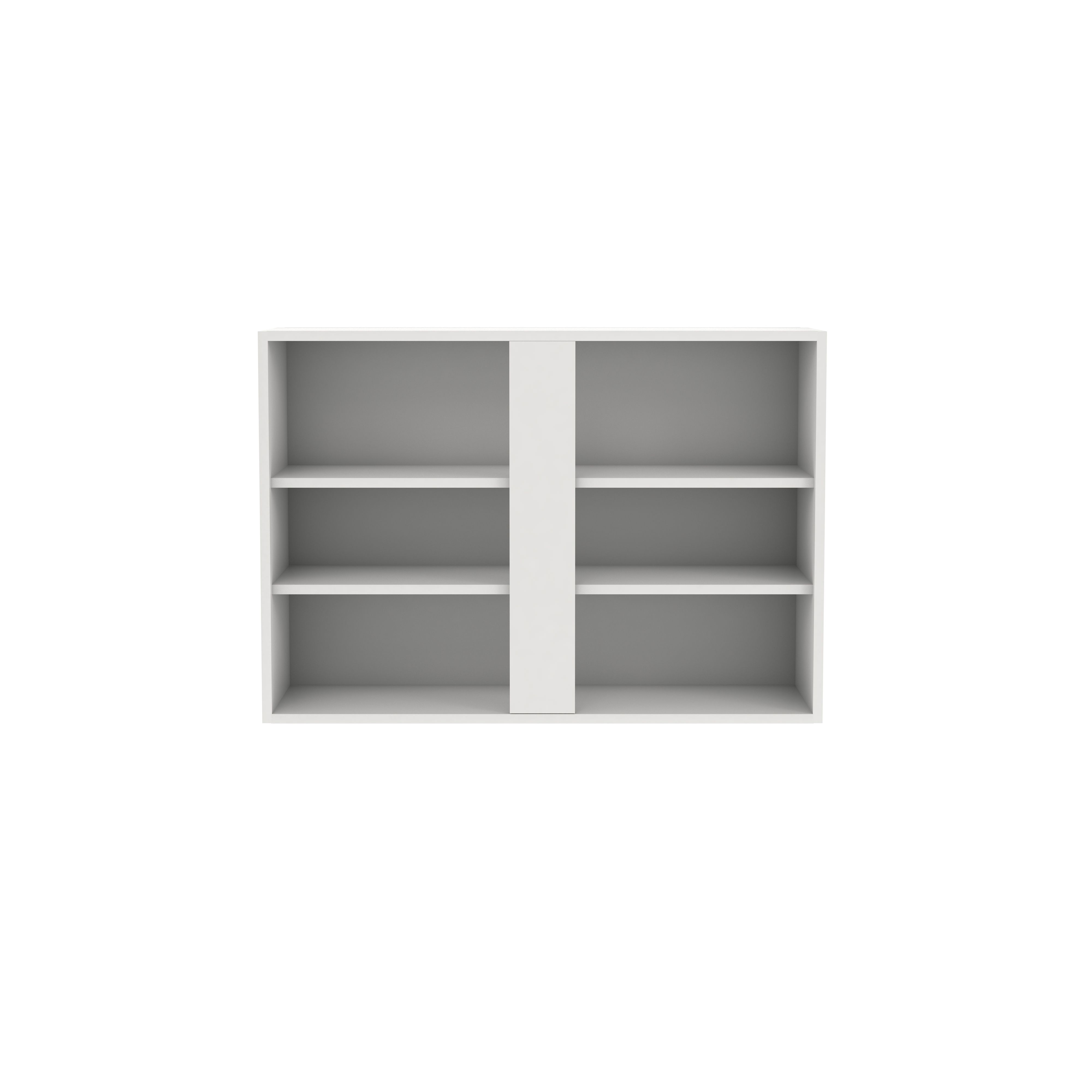 GoodHome Stevia Matt White Standard Wall cabinet, (W)1000mm (D)338mm