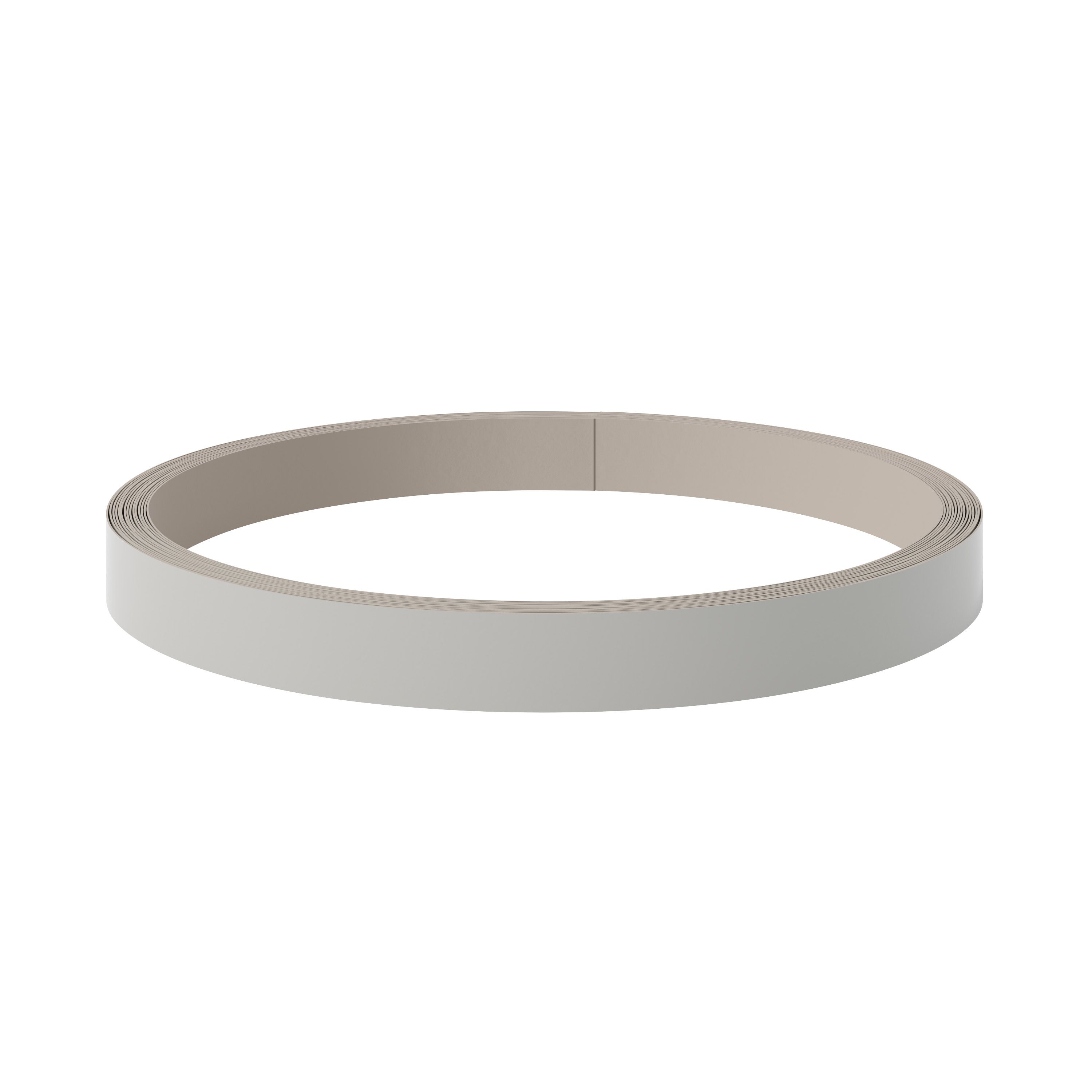 GoodHome Stevia Pewter grey Edging tape, (L)10m (W)19mm