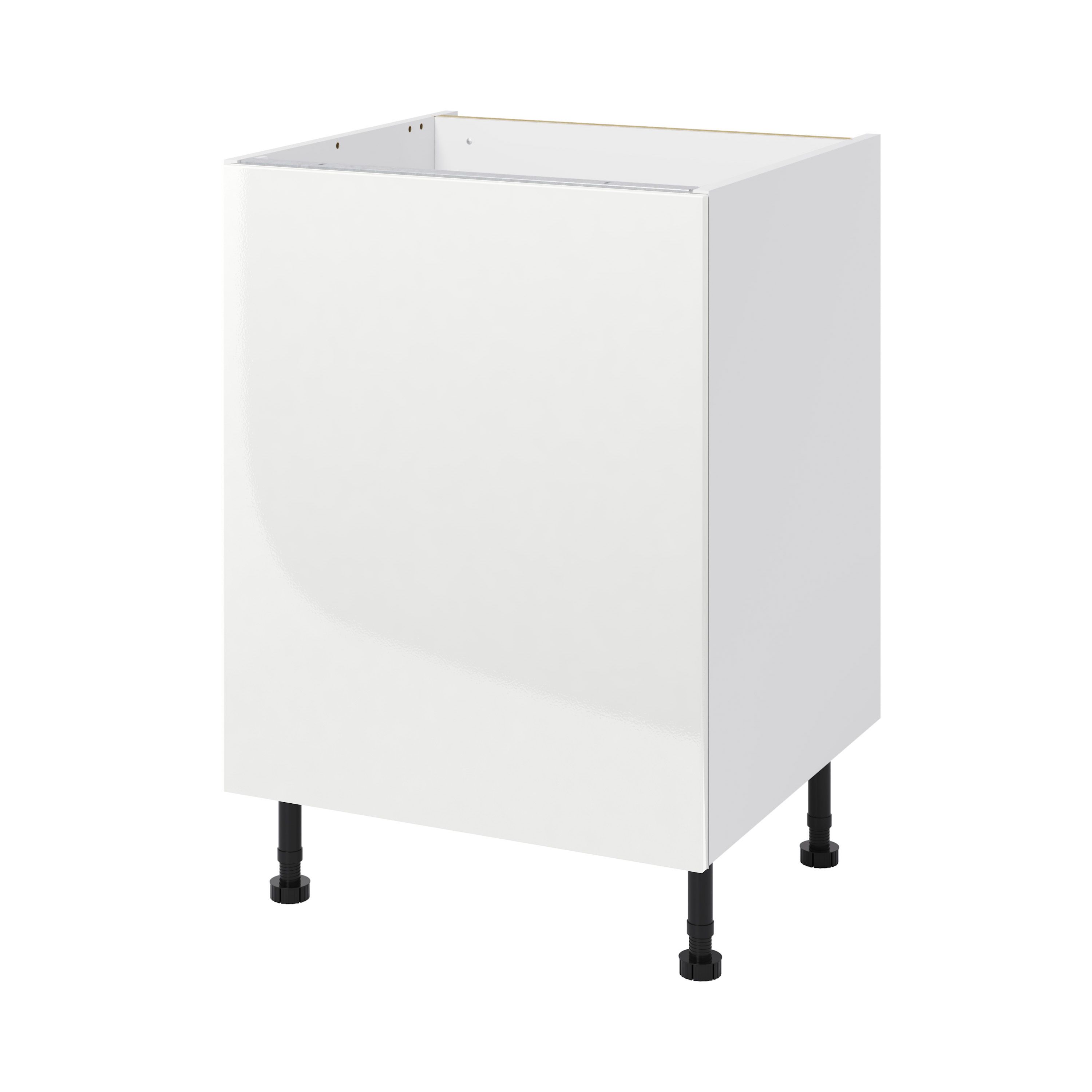 GoodHome Stevia White Base unit, (W)600mm