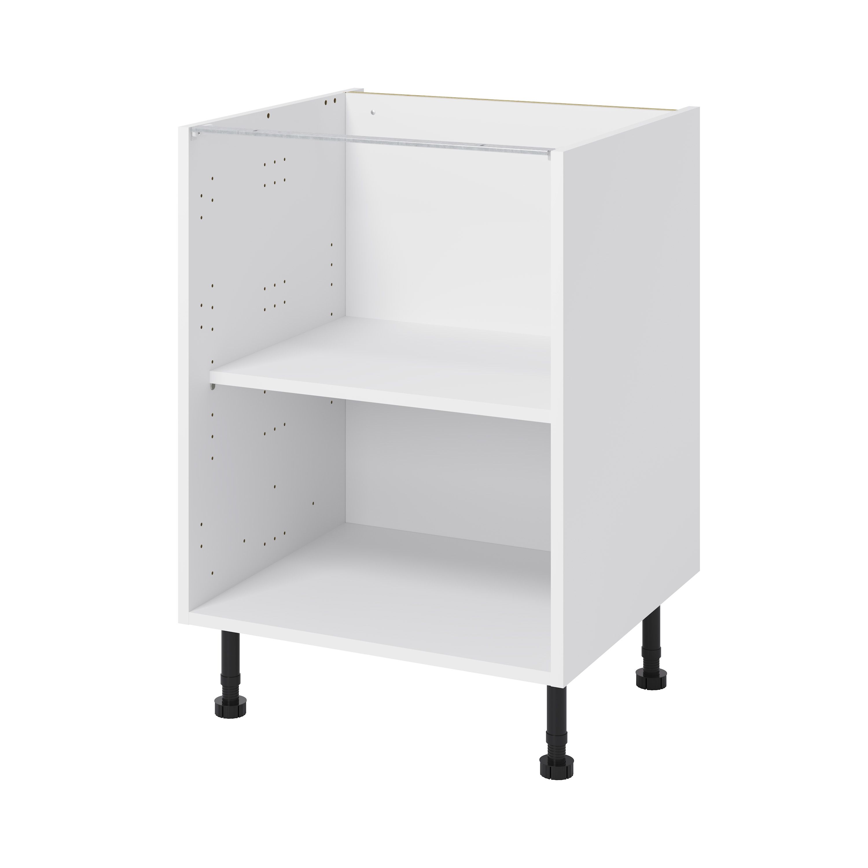 GoodHome Stevia White Base unit, (W)600mm