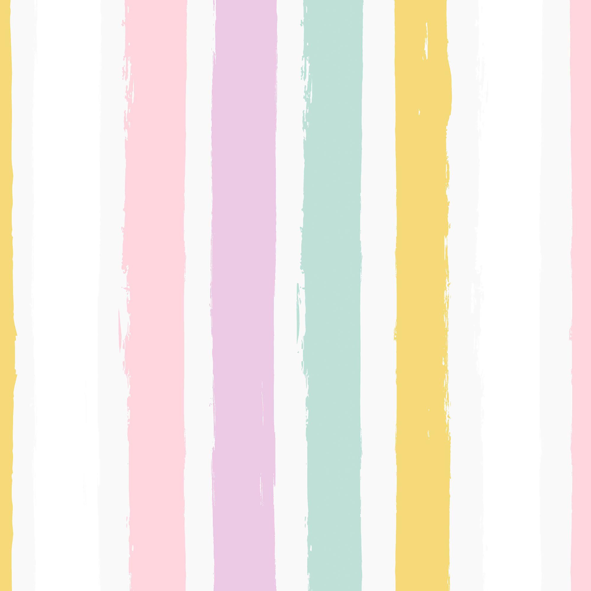 GoodHome Striped Multi Striped design Smooth Wallpaper Sample