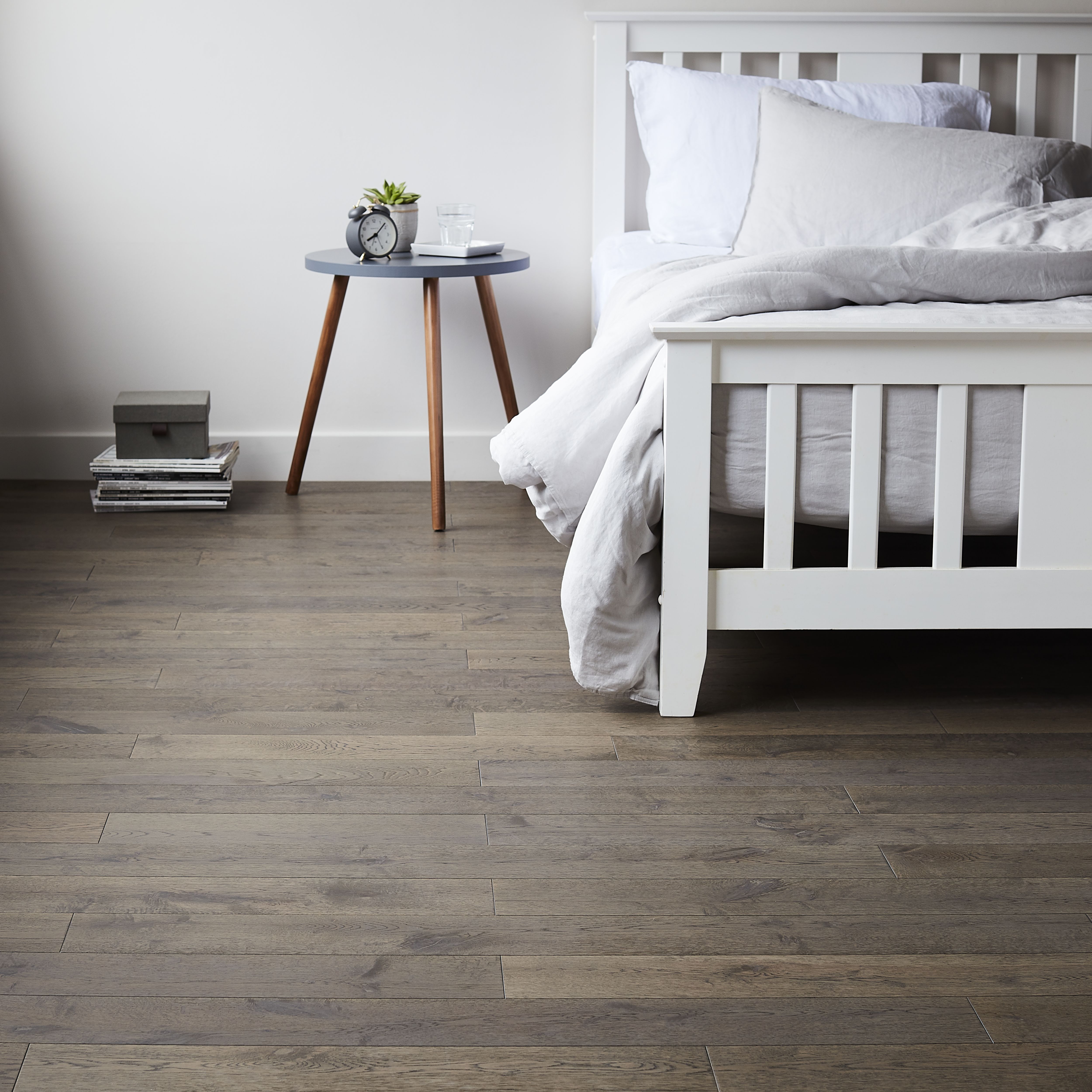 GoodHome Sumbing Grey Oak Engineered Real wood top layer flooring, 1.4m²