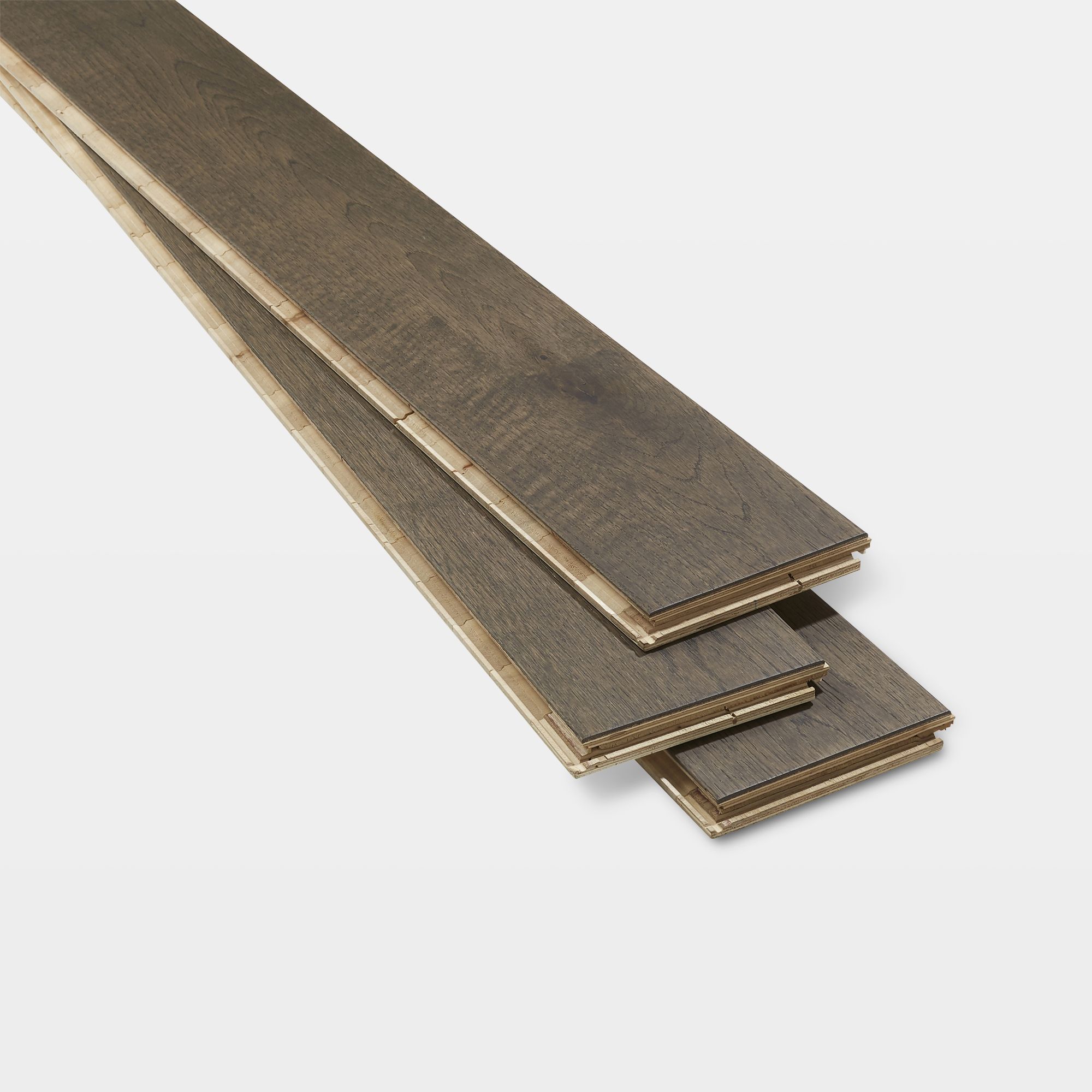 GoodHome Sumbing Grey Oak Engineered Real wood top layer flooring, 1.4m²