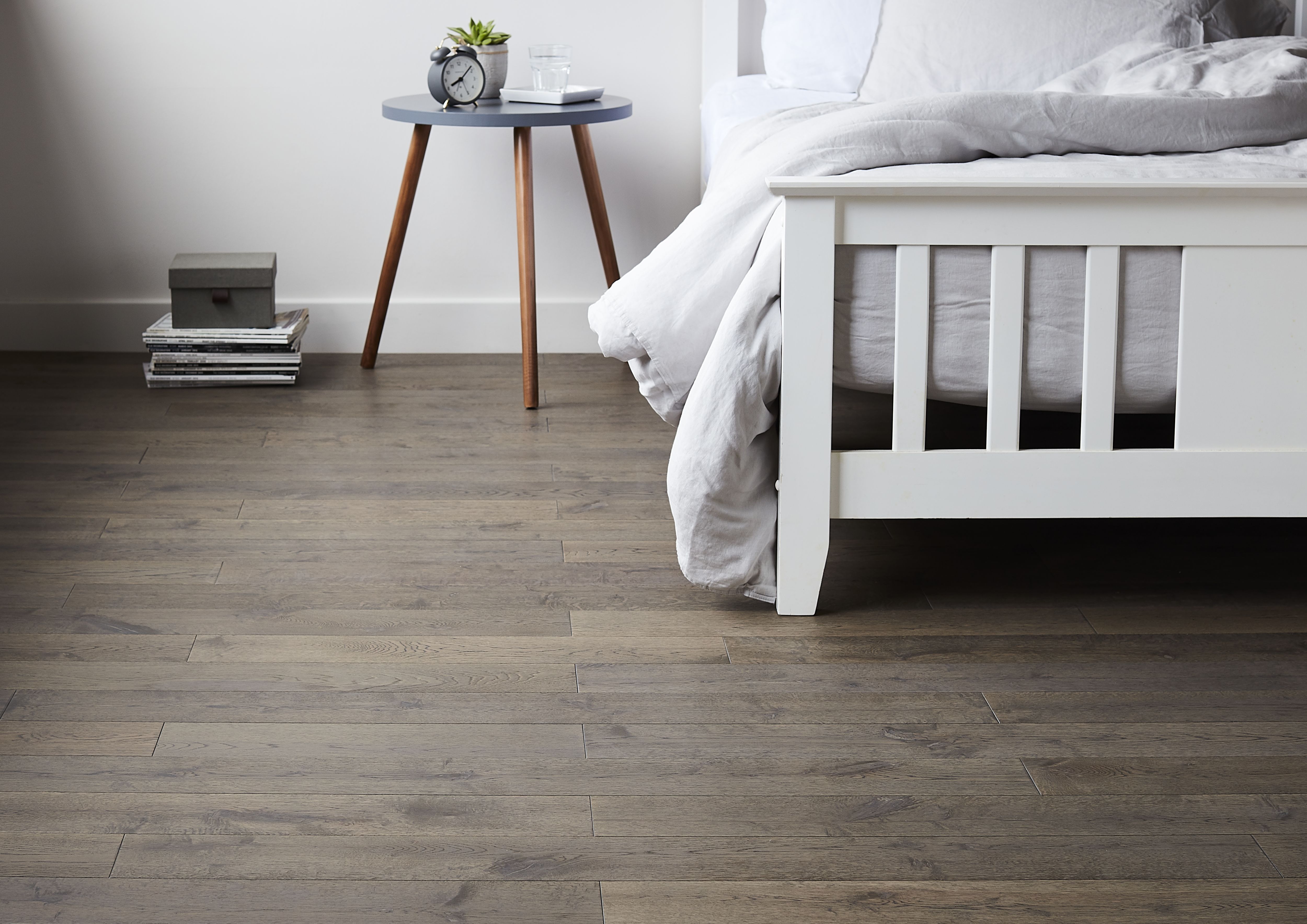 GoodHome Sumbing Grey Oak Engineered Real wood top layer flooring, 1.4m²