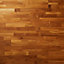 GoodHome Surin Natural Teak Solid wood flooring, 1.15m² Pack of 8