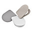 GoodHome Tanaro Grey D-shaped Soft close Toilet seat