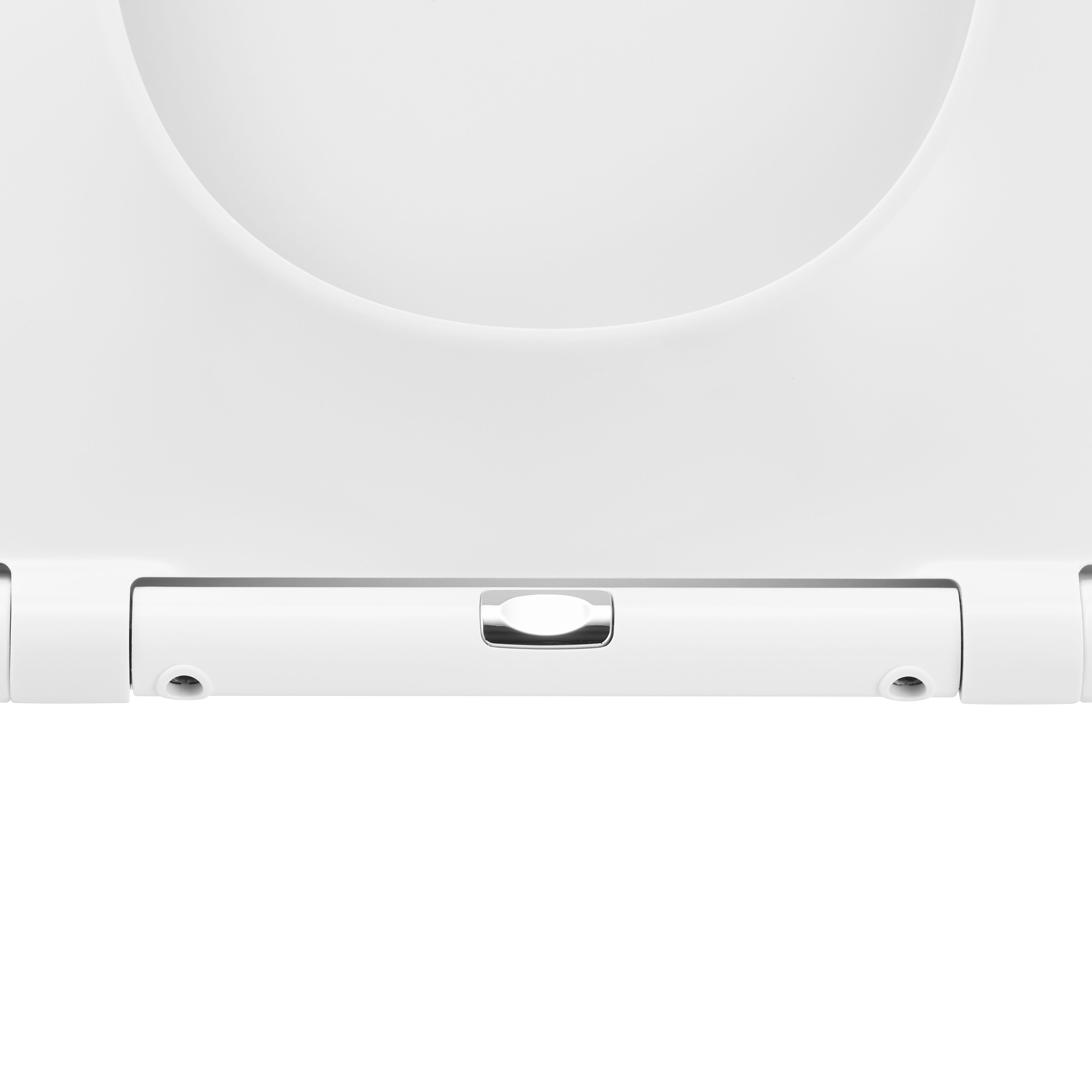 GoodHome Tanaro White D-shaped Soft close Toilet seat