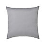 GoodHome Taowa Grey Plain Indoor Cushion (L)50cm x (W)50cm