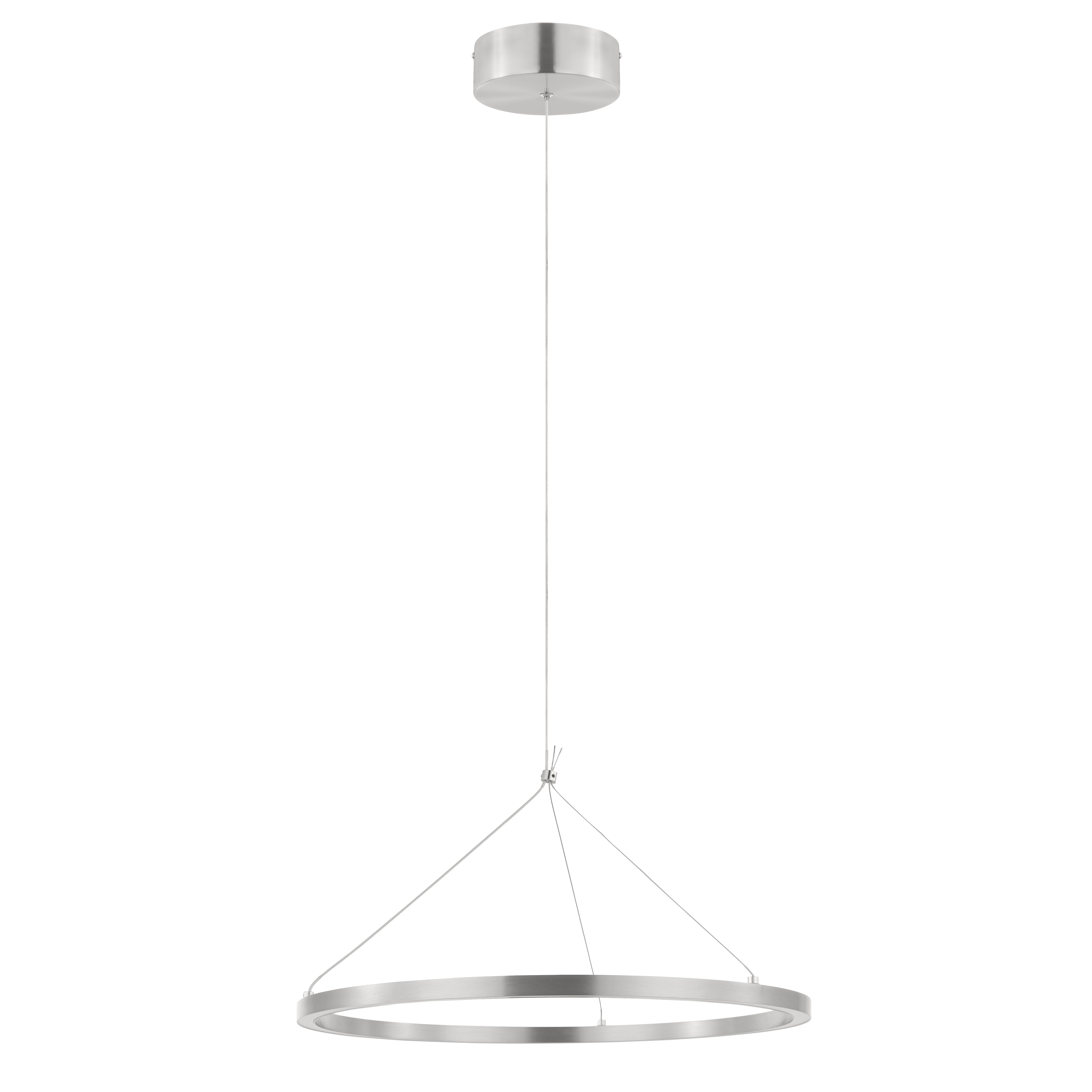 GoodHome Taphao Chrome effect LED Pendant ceiling light, (Dia)500mm
