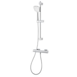 GoodHome Teesta 3-spray pattern Wall-mounted Thermostatic Shower