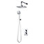 GoodHome Teesta Recessed Thermostatic Shower
