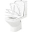 GoodHome Teesta White Close-coupled Toilet & full pedestal basin