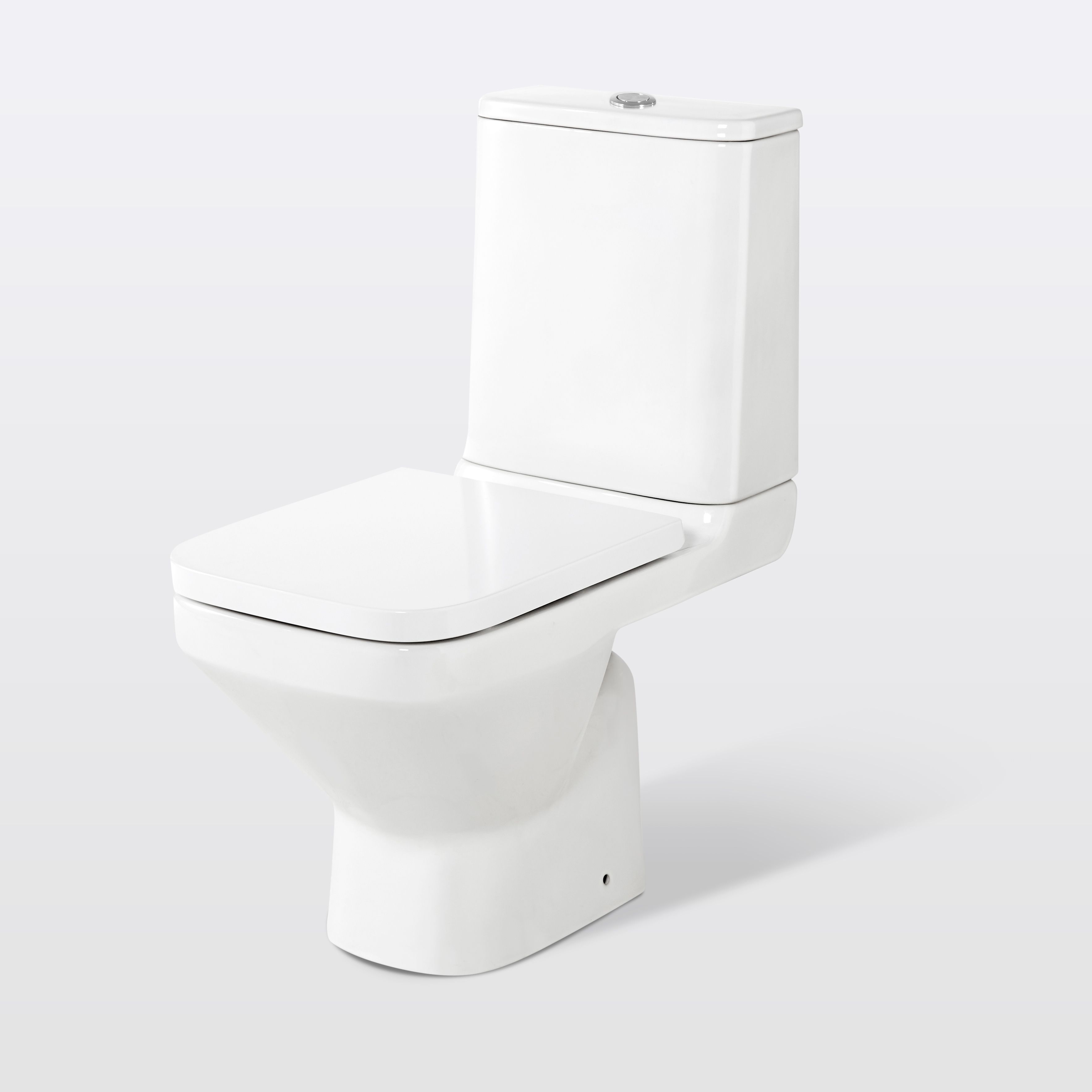 Metro Compact Rimless Close Coupled Modern Toilet with Soft Close