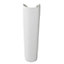 GoodHome Teesta White Rectangular Full pedestal Basin (H)85cm