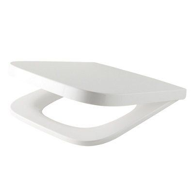 GoodHome Teesta White Soft close Toilet seat