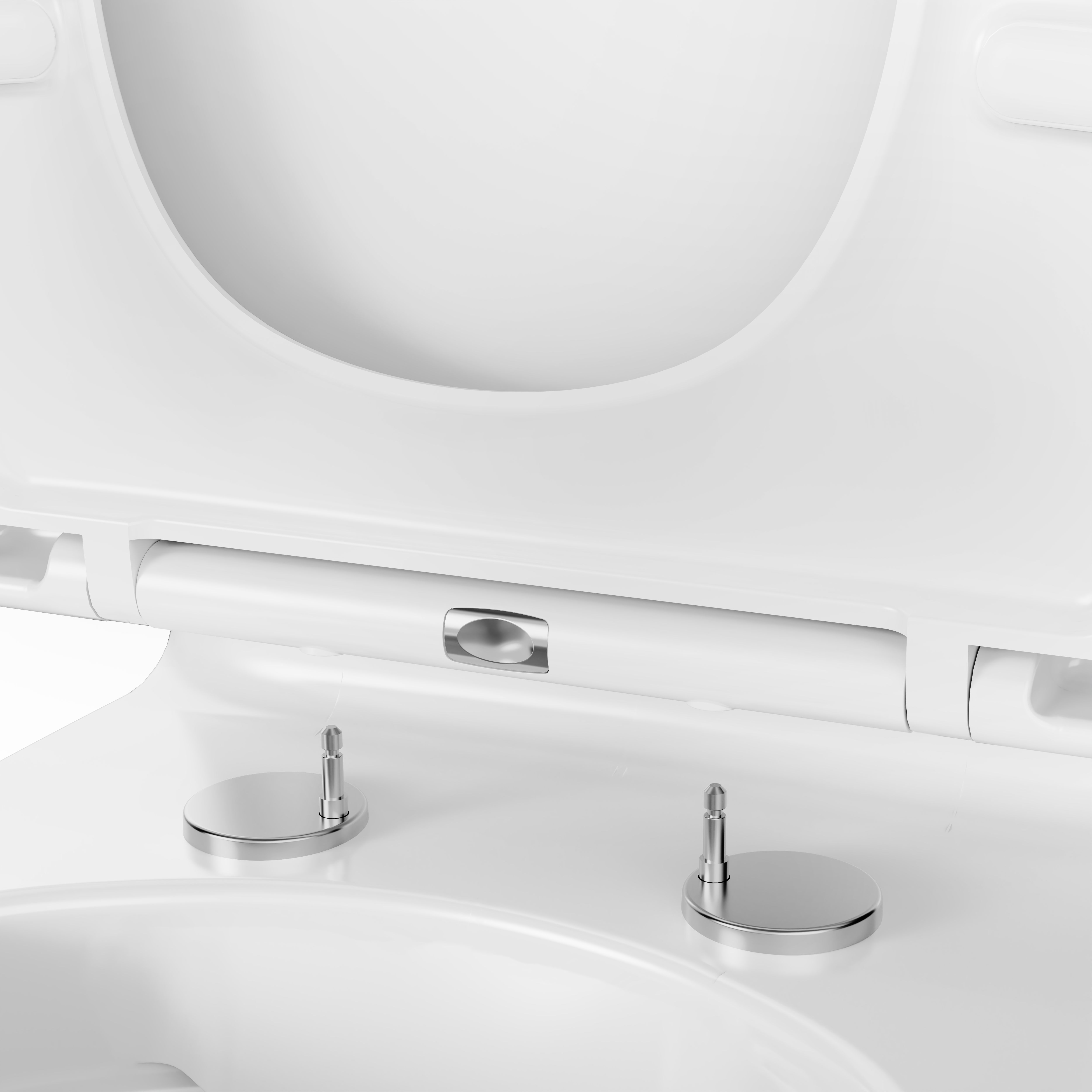 GoodHome Teesta White Standard Back to wall close-coupled Square Toilet set with Soft close seat