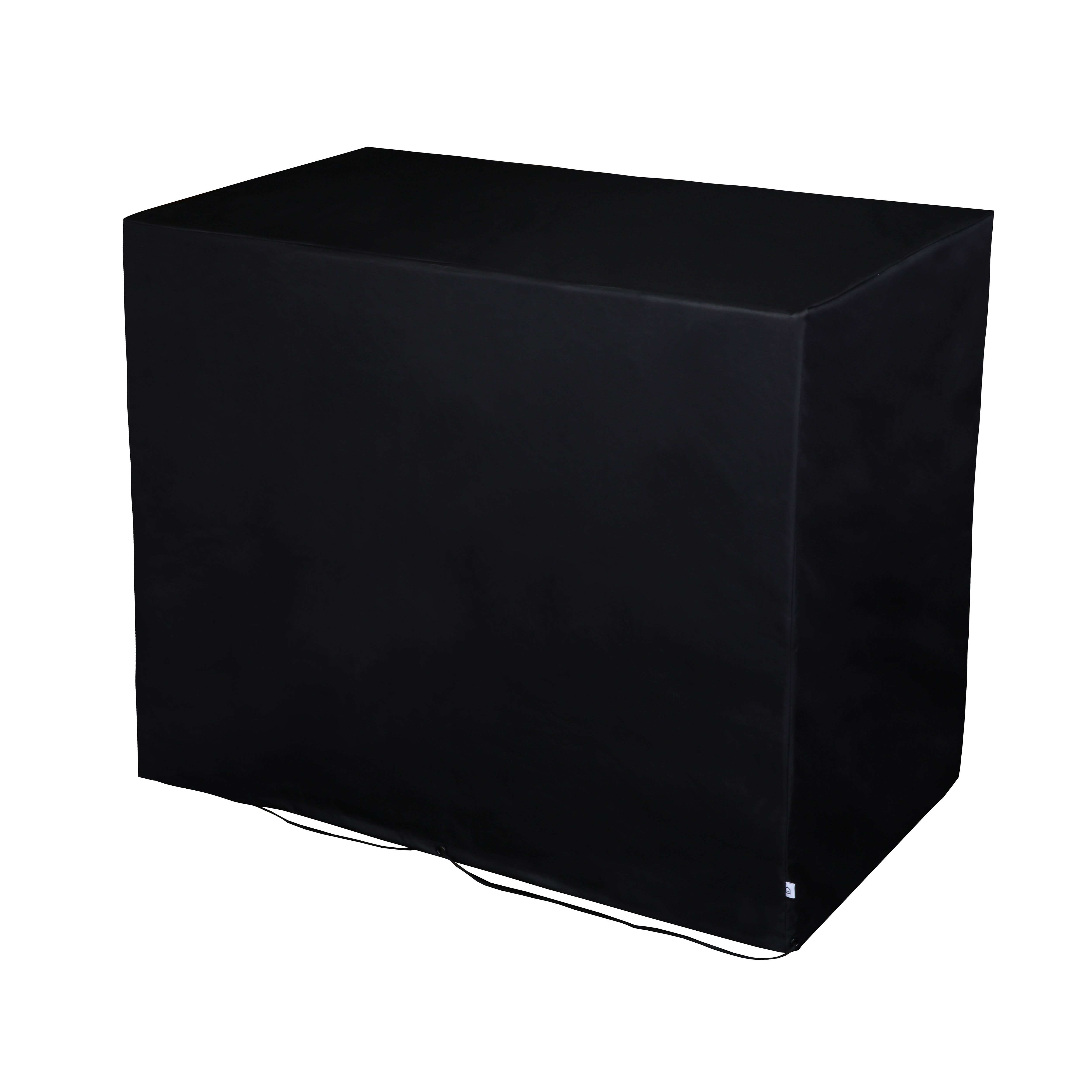 GoodHome Tehama & Pondera Black Rectangular Barbecue cover 122cm(L) 100cm(H) 70cm(W)