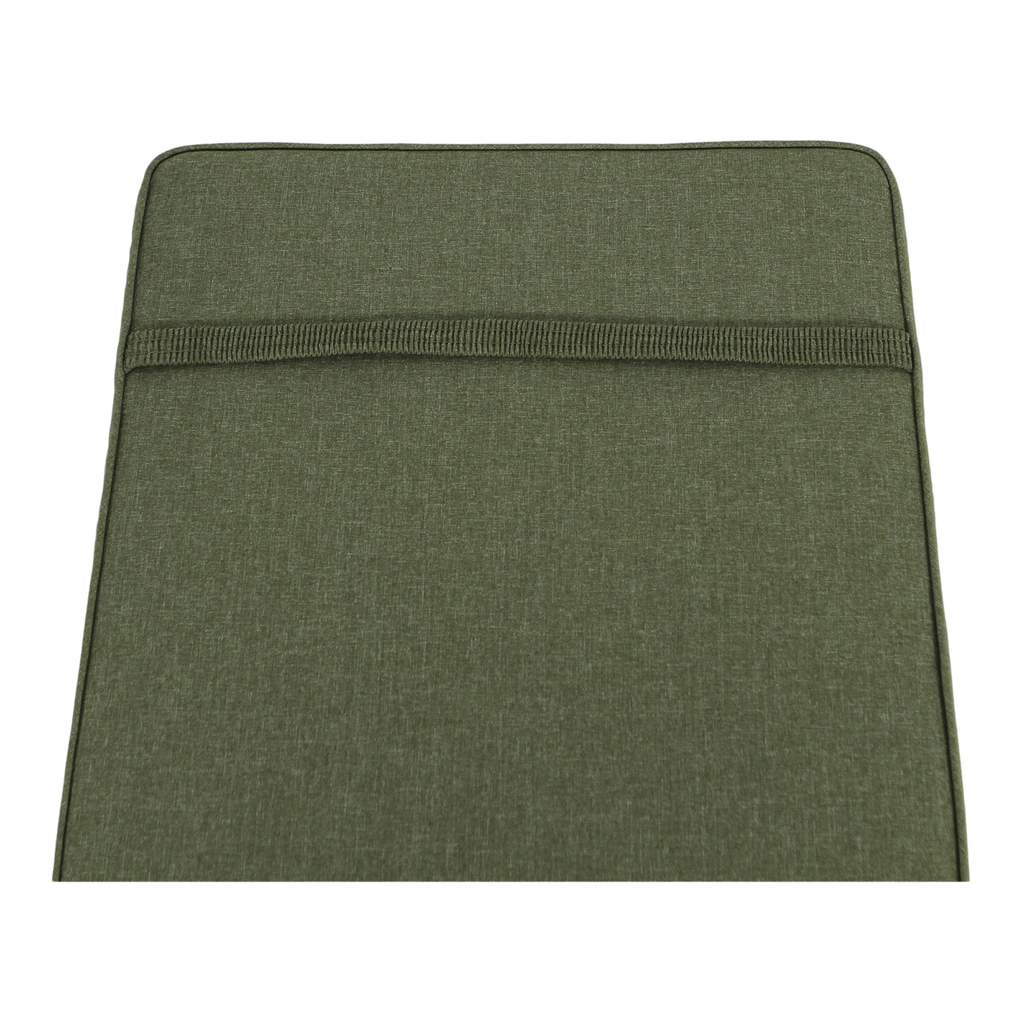 GoodHome Tiga Olive Green Rectangular High back seat cushion (L)108cm x (W)45.5cm