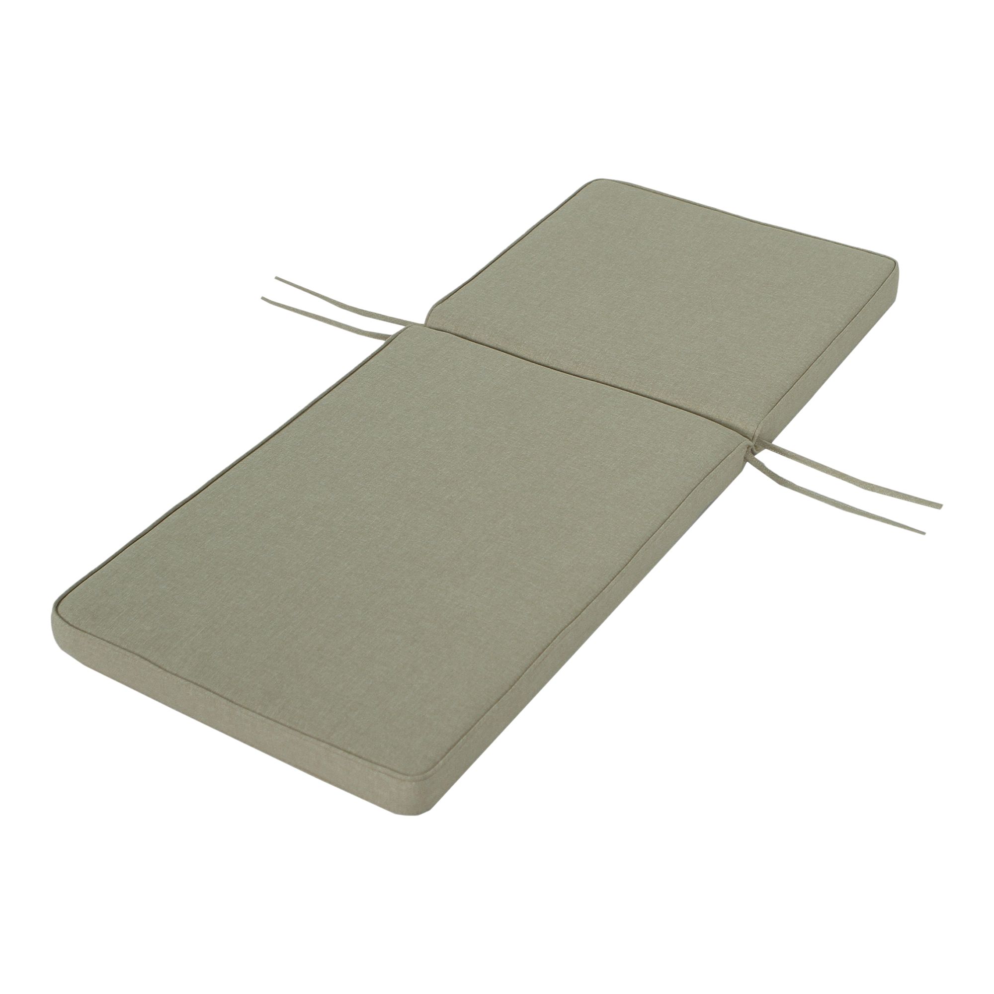 GoodHome Tiga Sand Rectangular High back seat cushion (L)108cm x (W)45.5cm