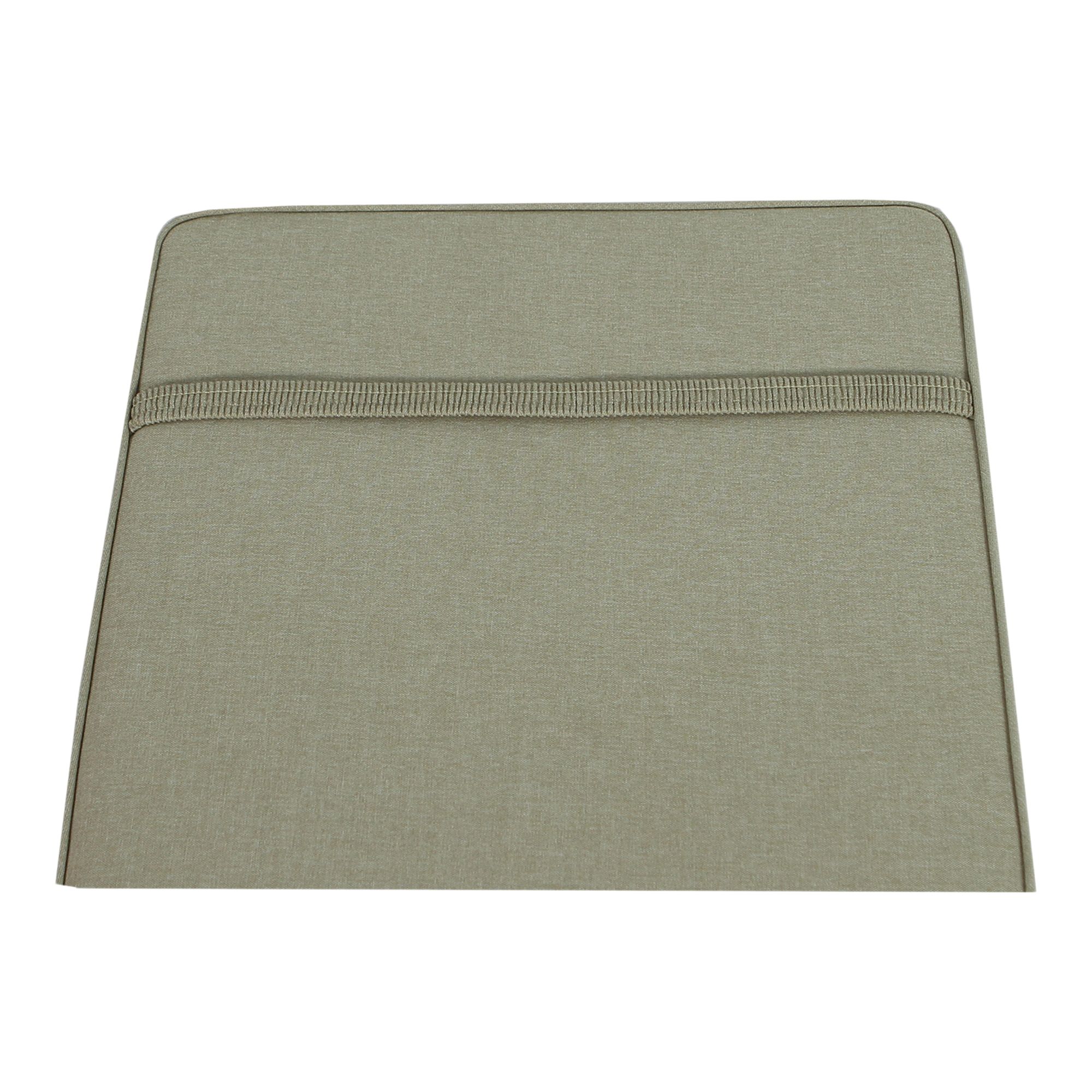 GoodHome Tiga Sand Rectangular High back seat cushion (L)108cm x (W)45.5cm