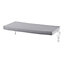 GoodHome Tiga Steel grey Outdoor Bench cushion (L)124cm x (W)48cm