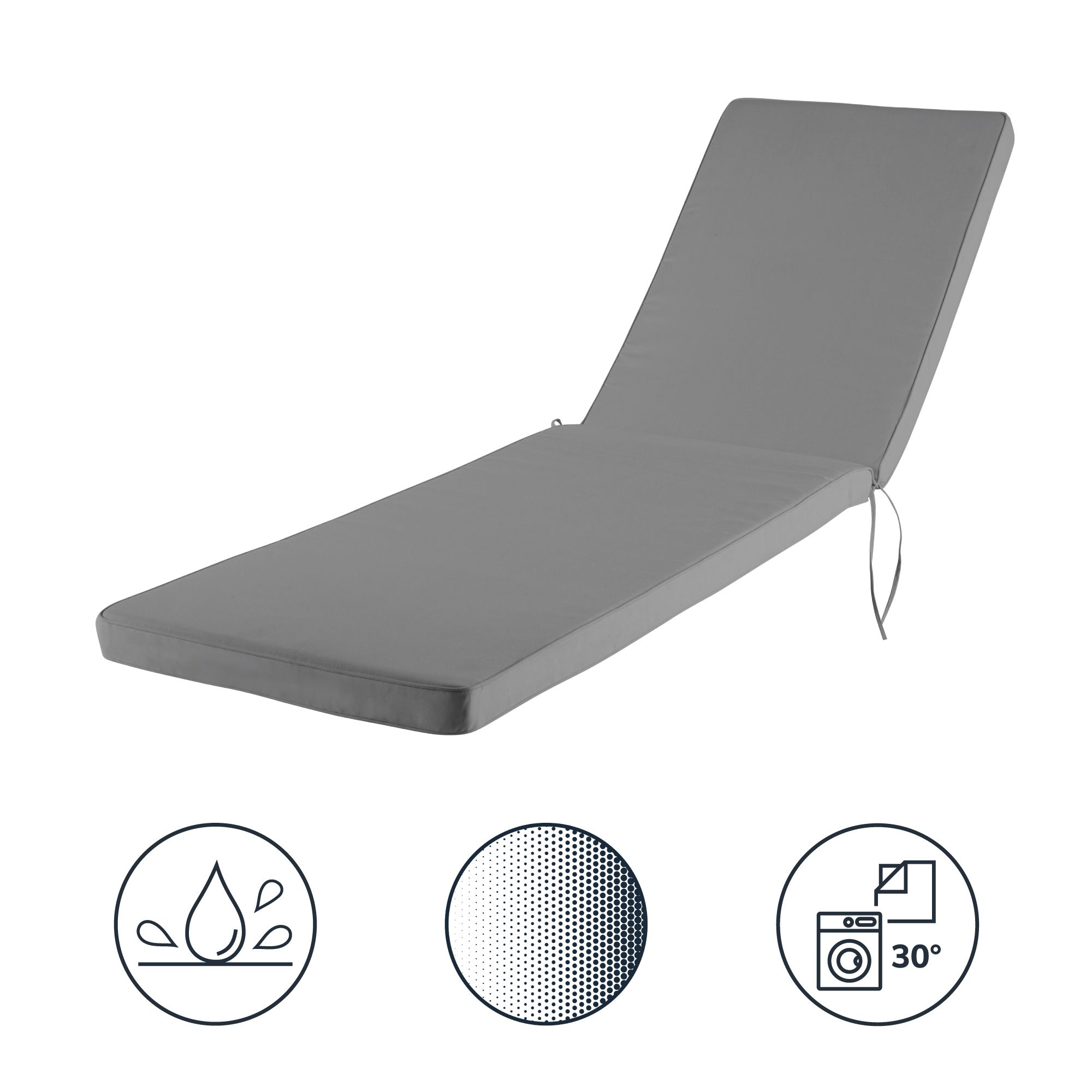 Grey best sale lounger cushions