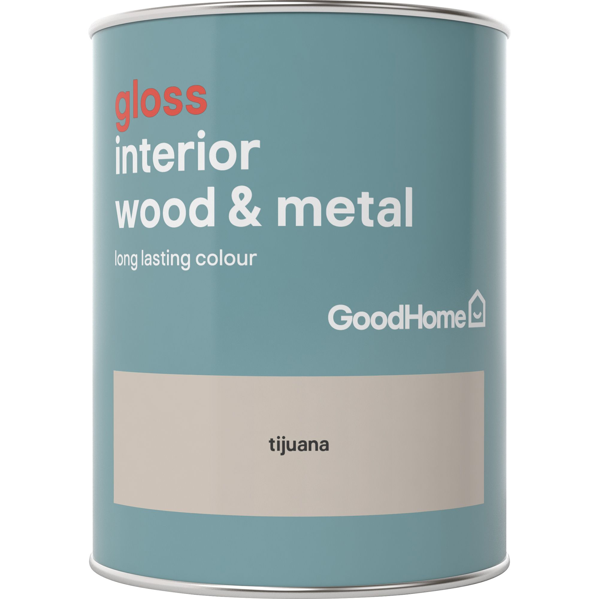 GoodHome Tijuana Gloss Metal & wood paint, 750ml
