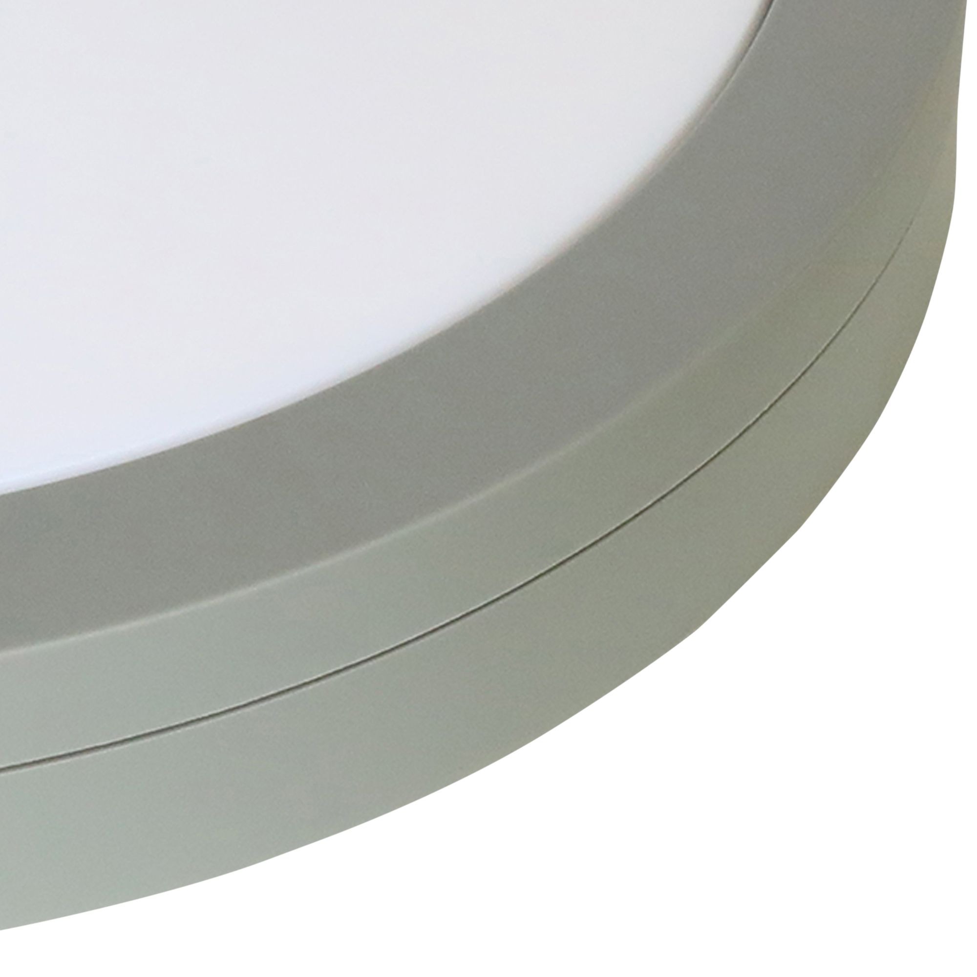 GoodHome Tilman Grey Wired LED Bulkhead light (Dia) 39cm