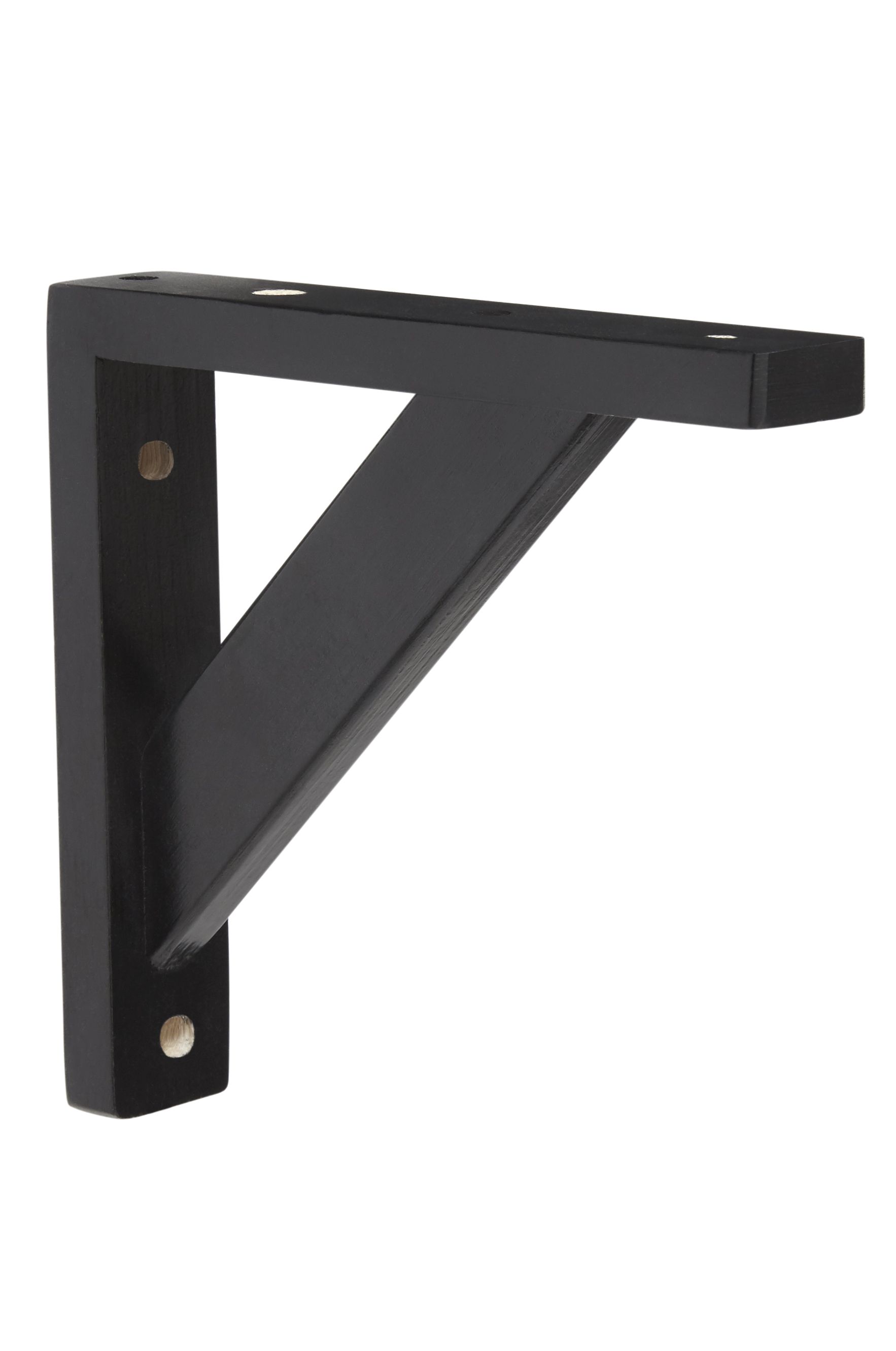 GoodHome Timber Black Pine Shelving bracket (H)200mm (D)200mm