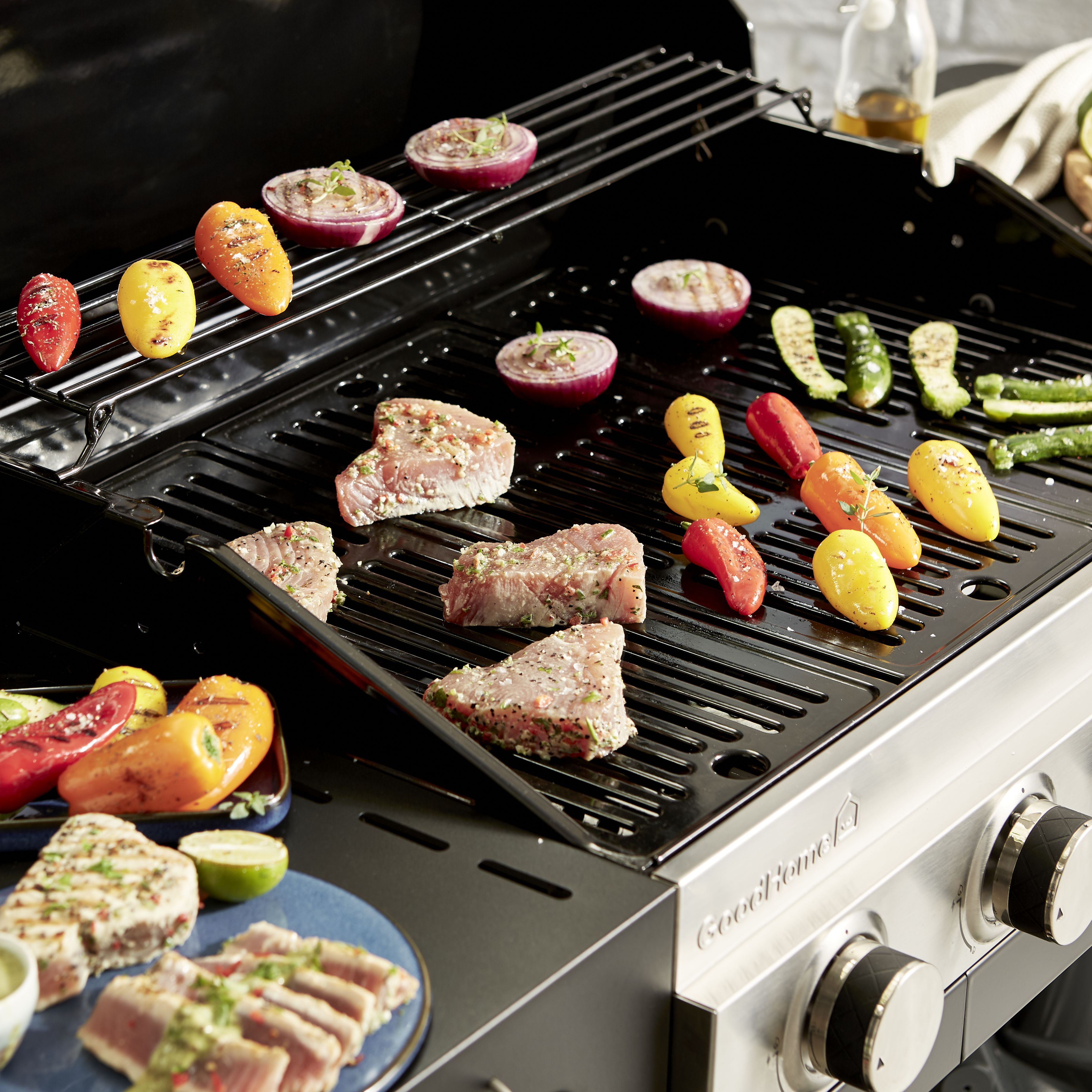 GoodHome Tippah 4.0 Black 4 burner Gas Barbecue