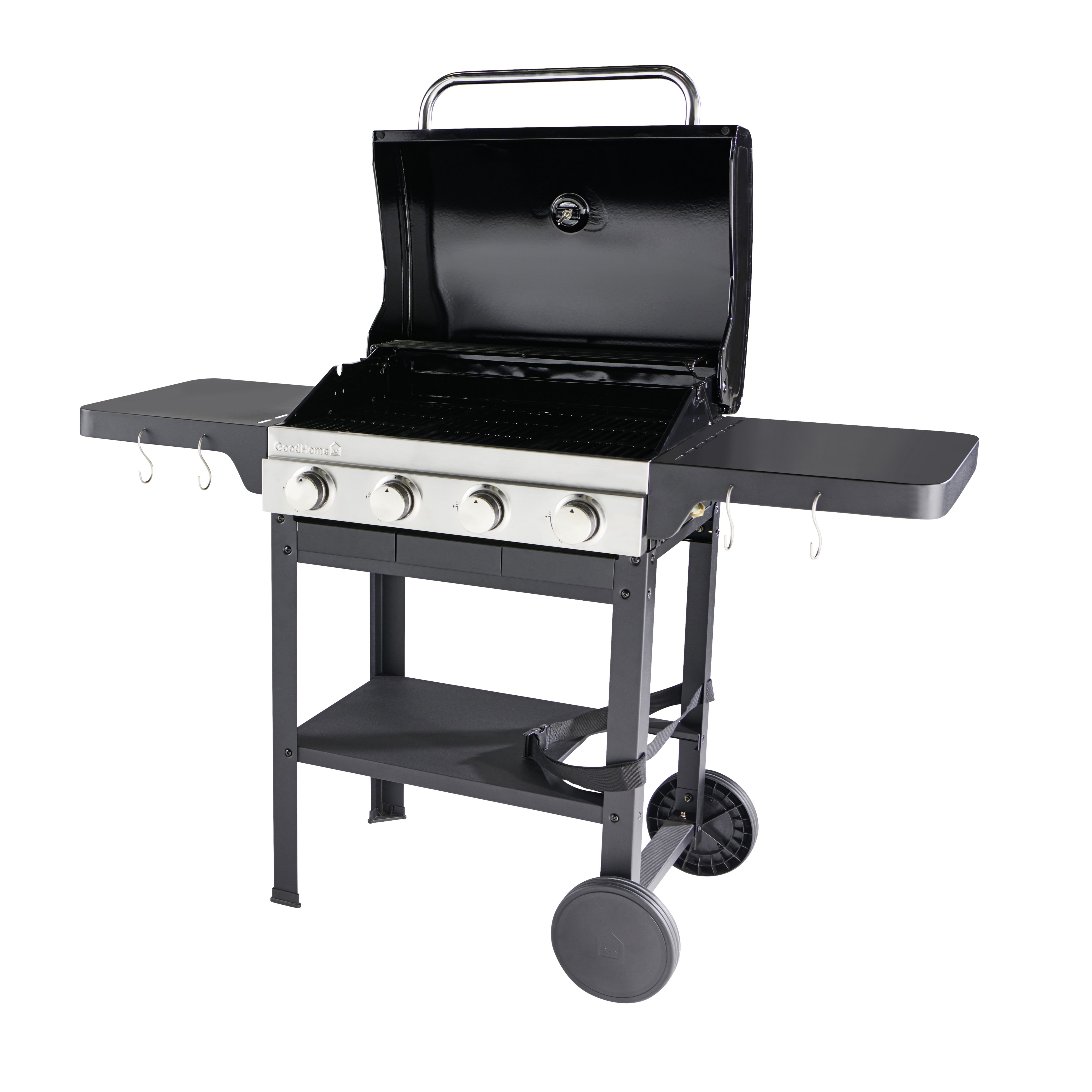 GoodHome Tippah 4.0 Black 4 burner Gas Barbecue