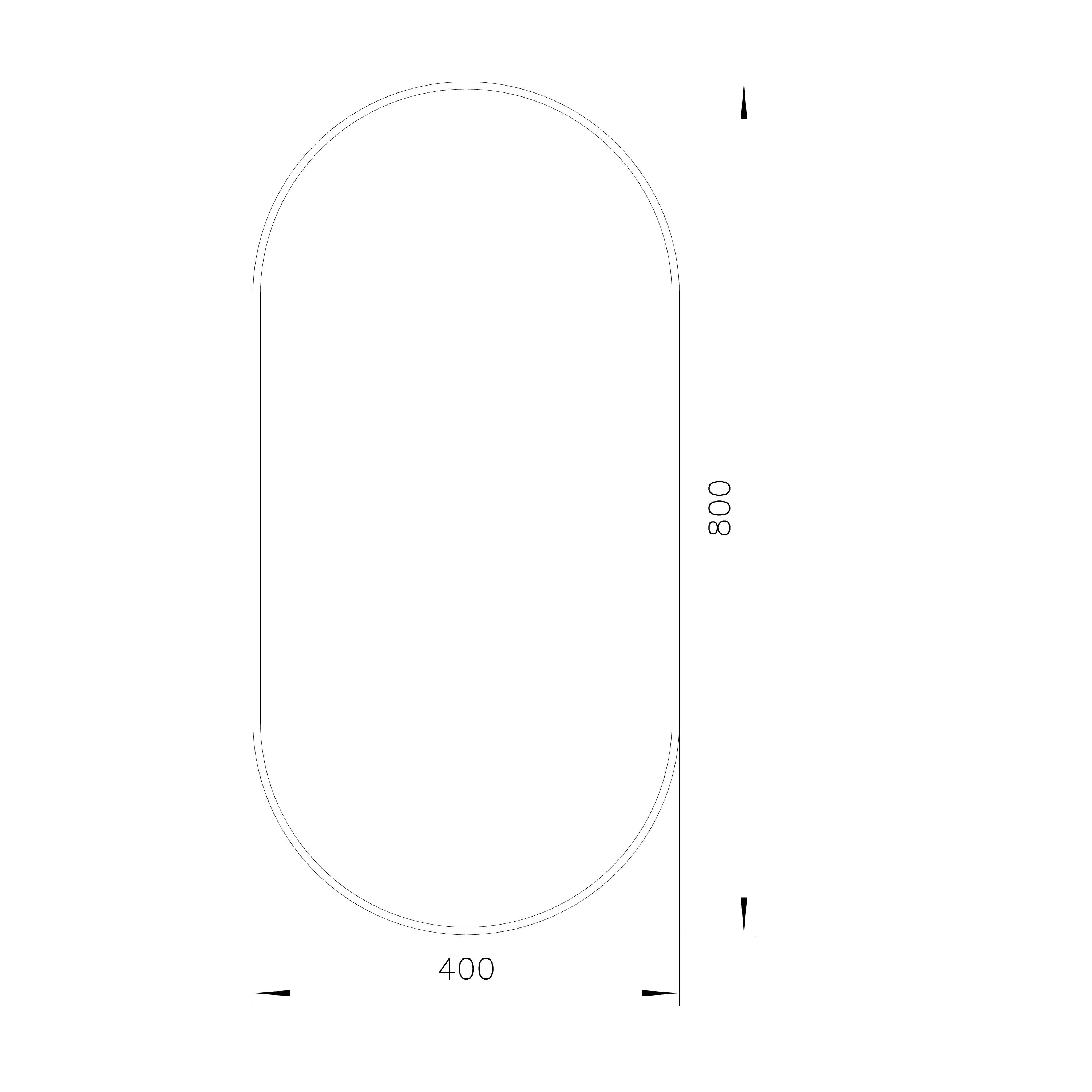 GoodHome Tisa Gold effect Oval Wall-mounted Bathroom Mirror (H)80cm (W)40cm