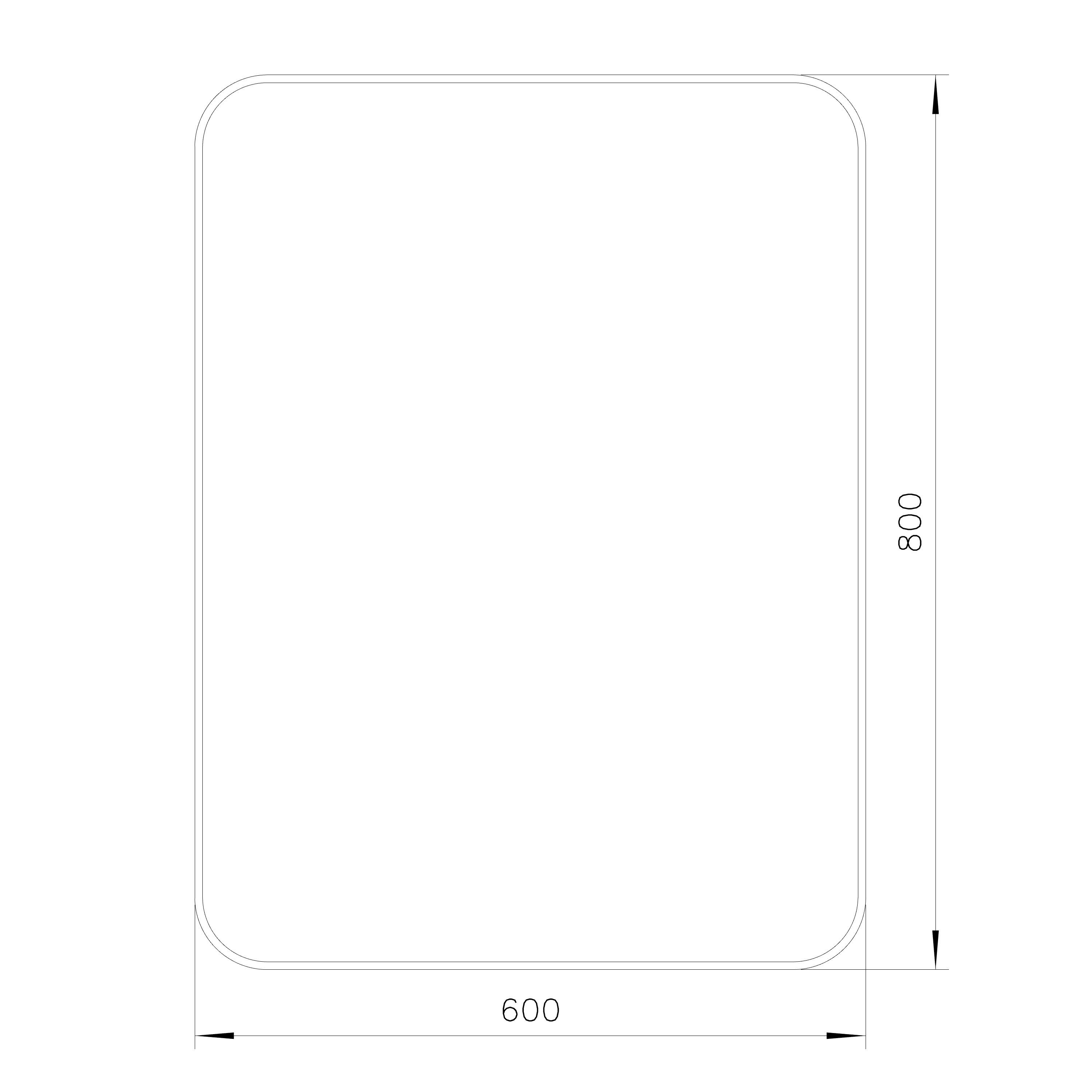 GoodHome Tisa Gold effect Rectangular Wall-mounted Bathroom Mirror (H)60cm (W)80cm
