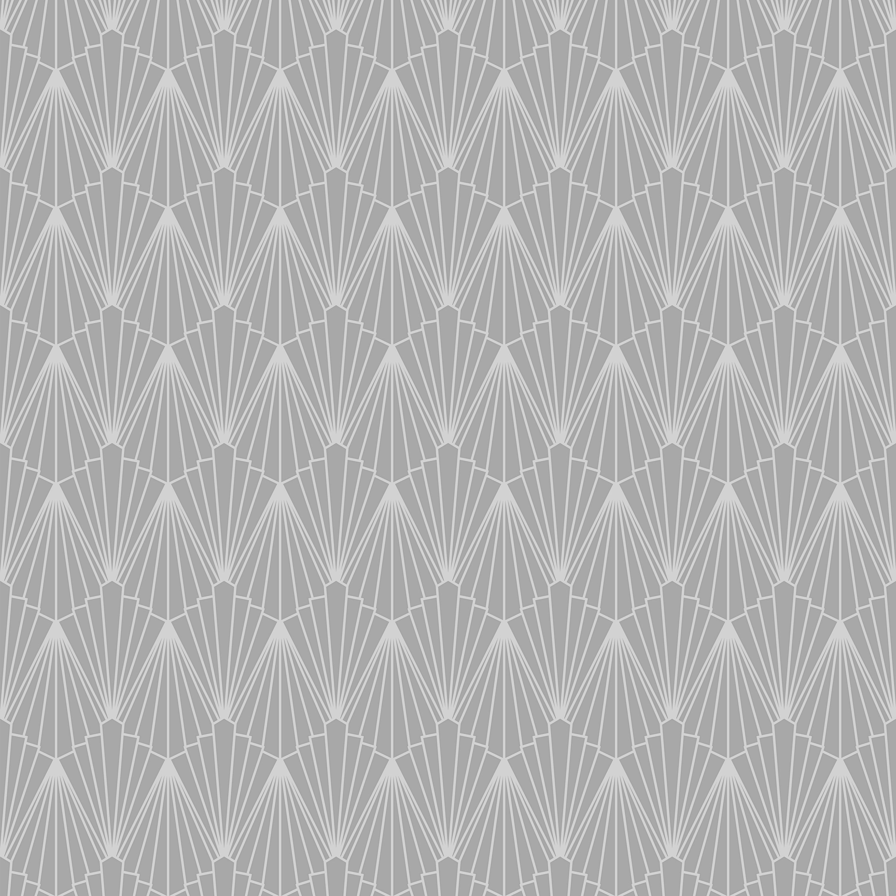 GoodHome Tiverton Grey Silver effect Geometric Textured Wallpaper