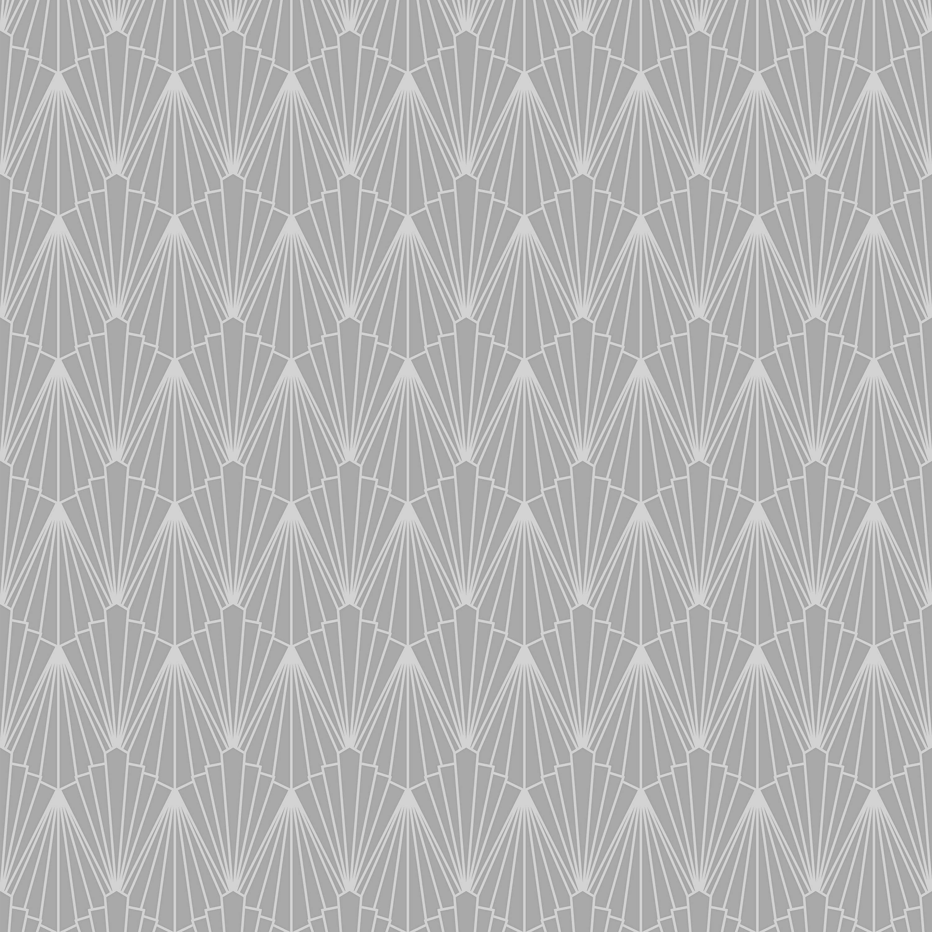 GoodHome Tiverton Grey Silver effect Geometric Textured Wallpaper