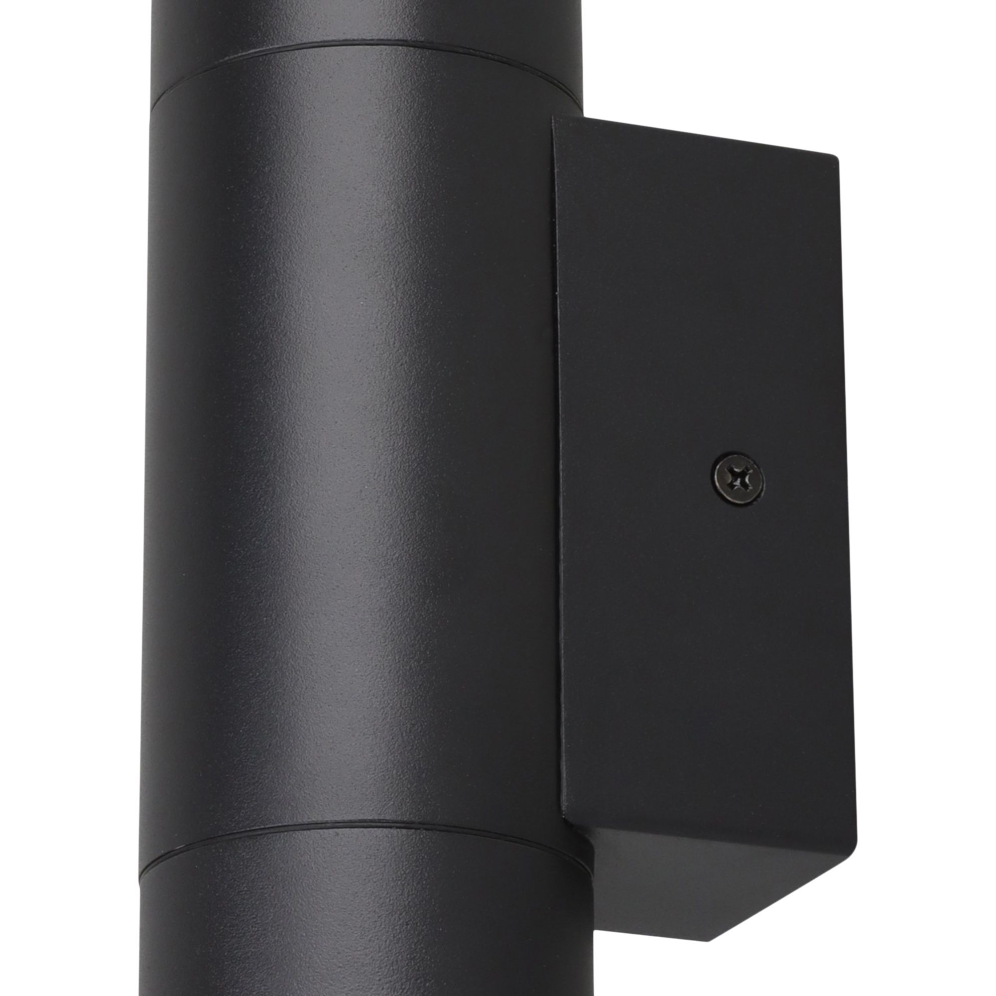 GoodHome Tongoa Fixed Matt Black Mains-powered Outdoor Double Wall light