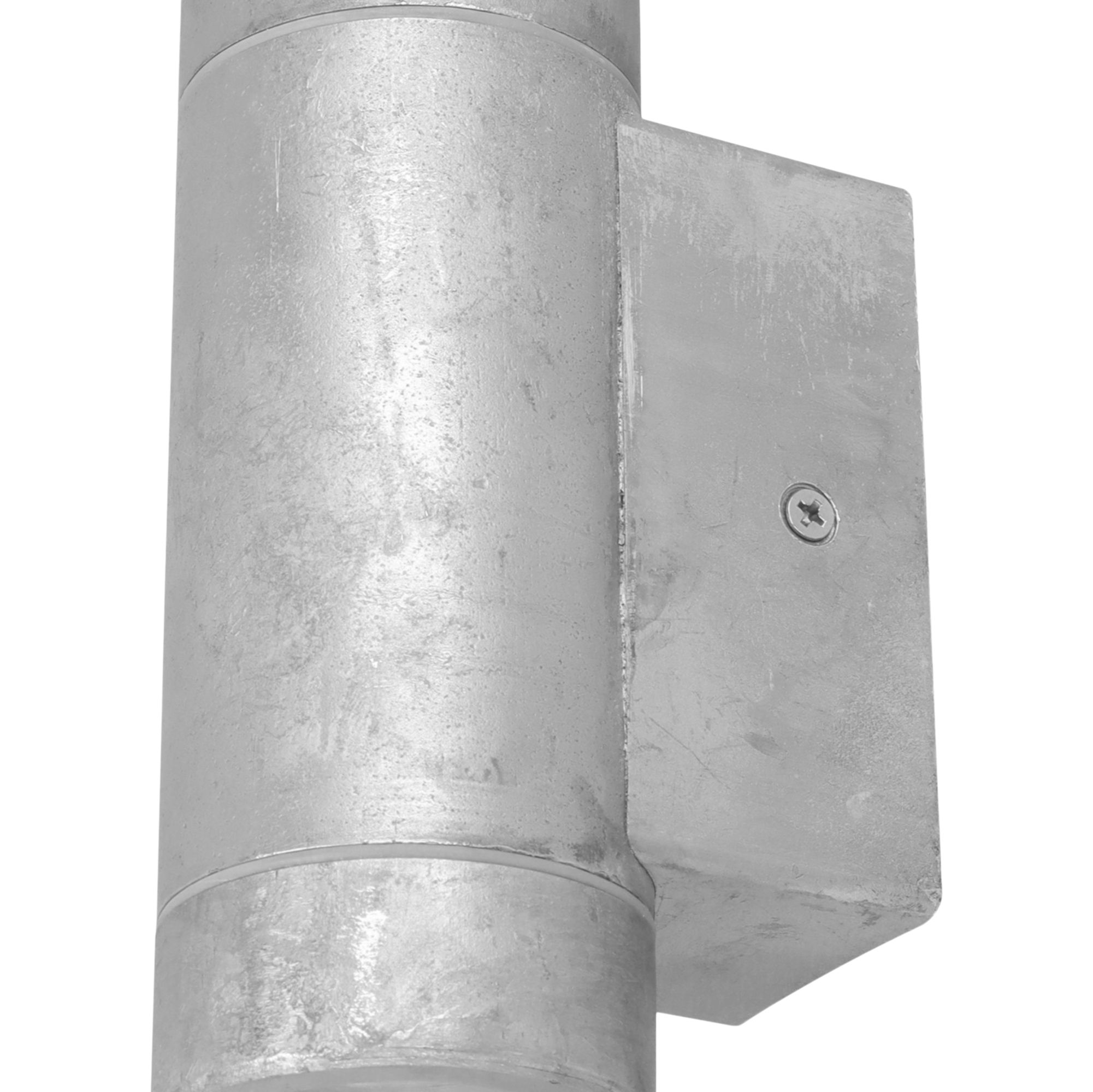 GoodHome Tongoa Fixed Silver Mains-powered Outdoor Double Wall light
