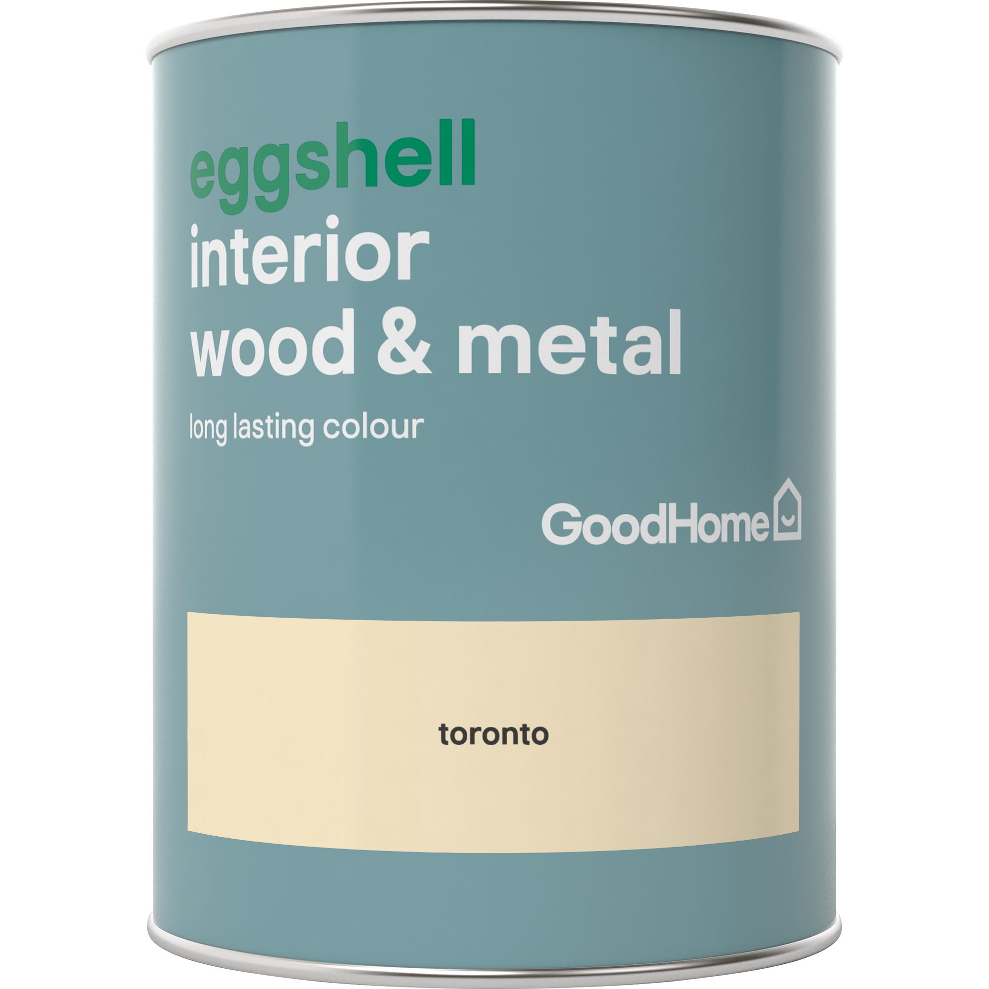 GoodHome Toronto Eggshell Metal & wood paint, 750ml