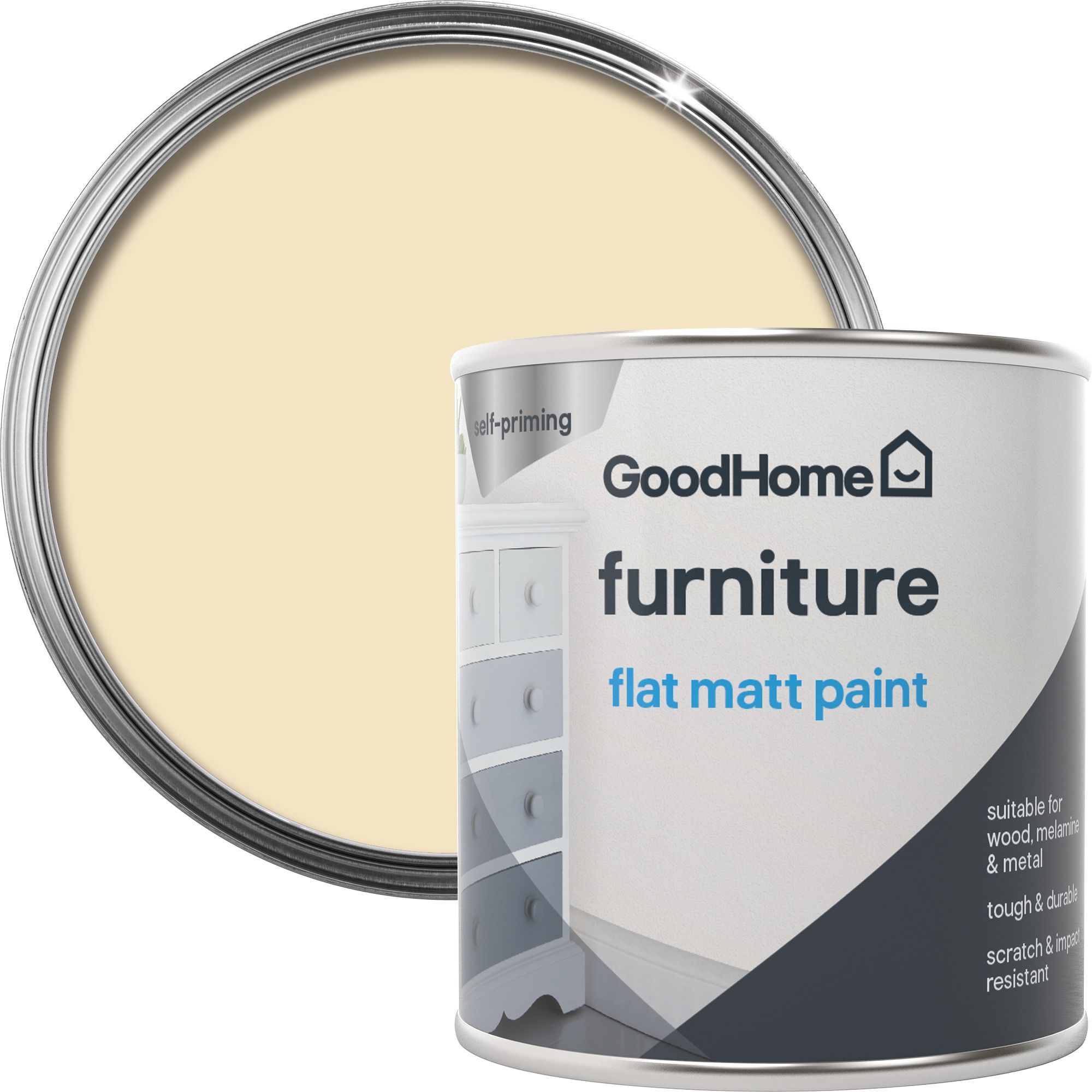 GoodHome Toronto Matt Furniture paint, 125ml