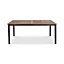 GoodHome Toscana Metal 6 seater Extendable Table