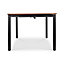 GoodHome Toscana Metal 6 seater Extendable Table